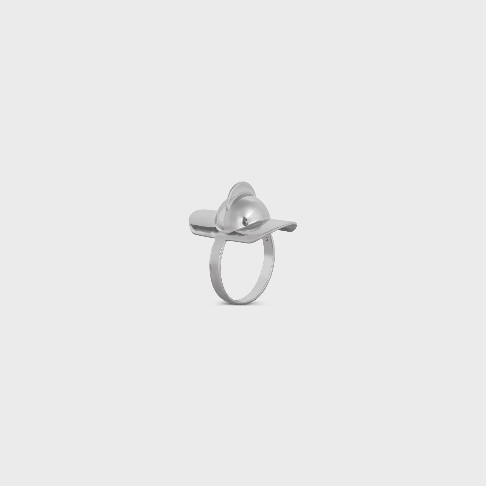 Teen Knight Poem Helmet Ring Sterling Silver - Silver - Image 5