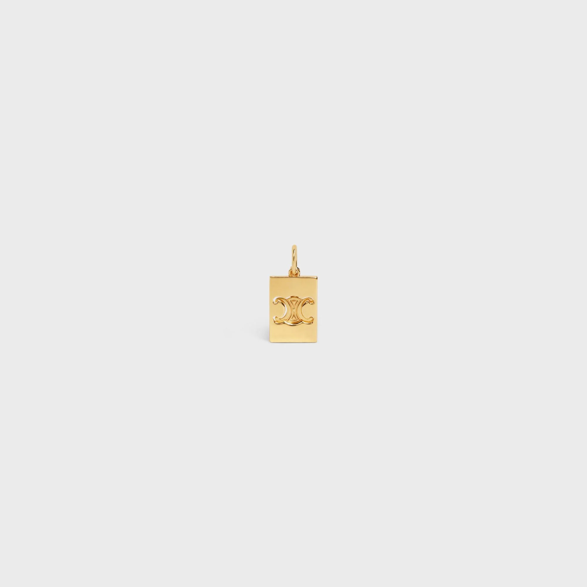 Celine Separables Triomphe Interlocked Pendant Brass - Gold - Image 2