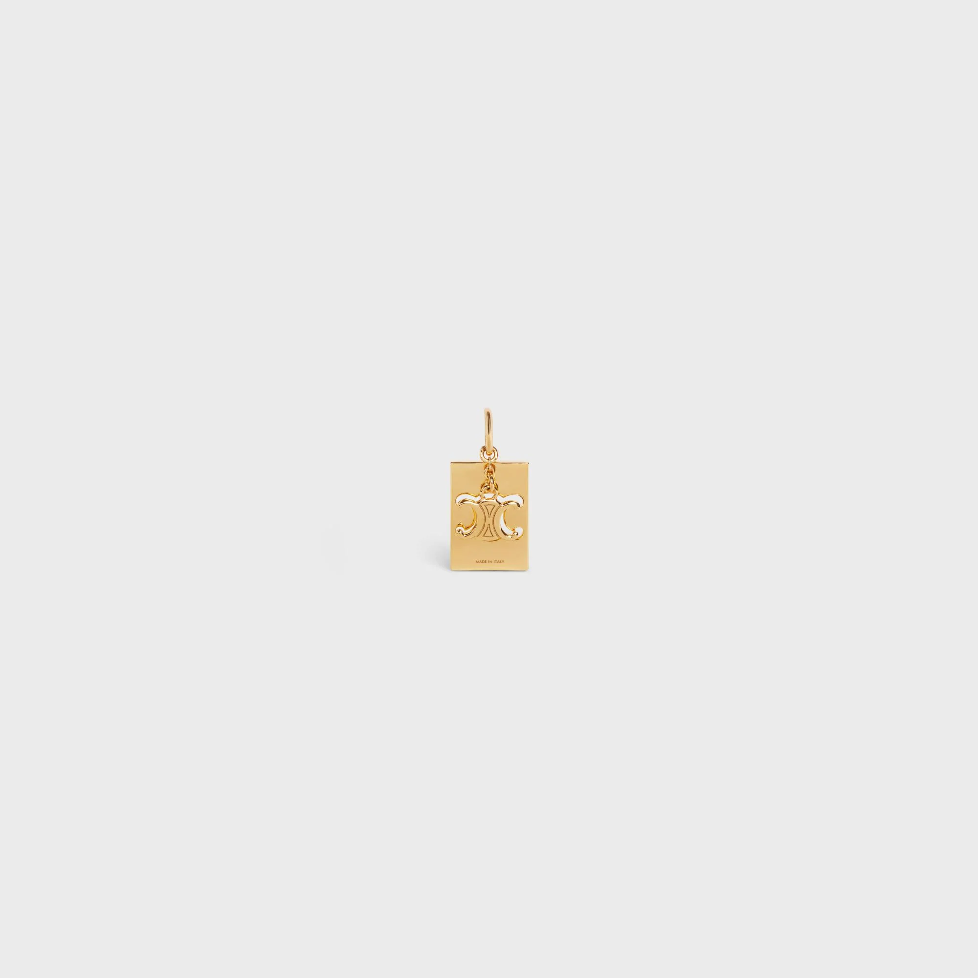 Celine Separables Triomphe Interlocked Pendant Brass - Gold - Image 4