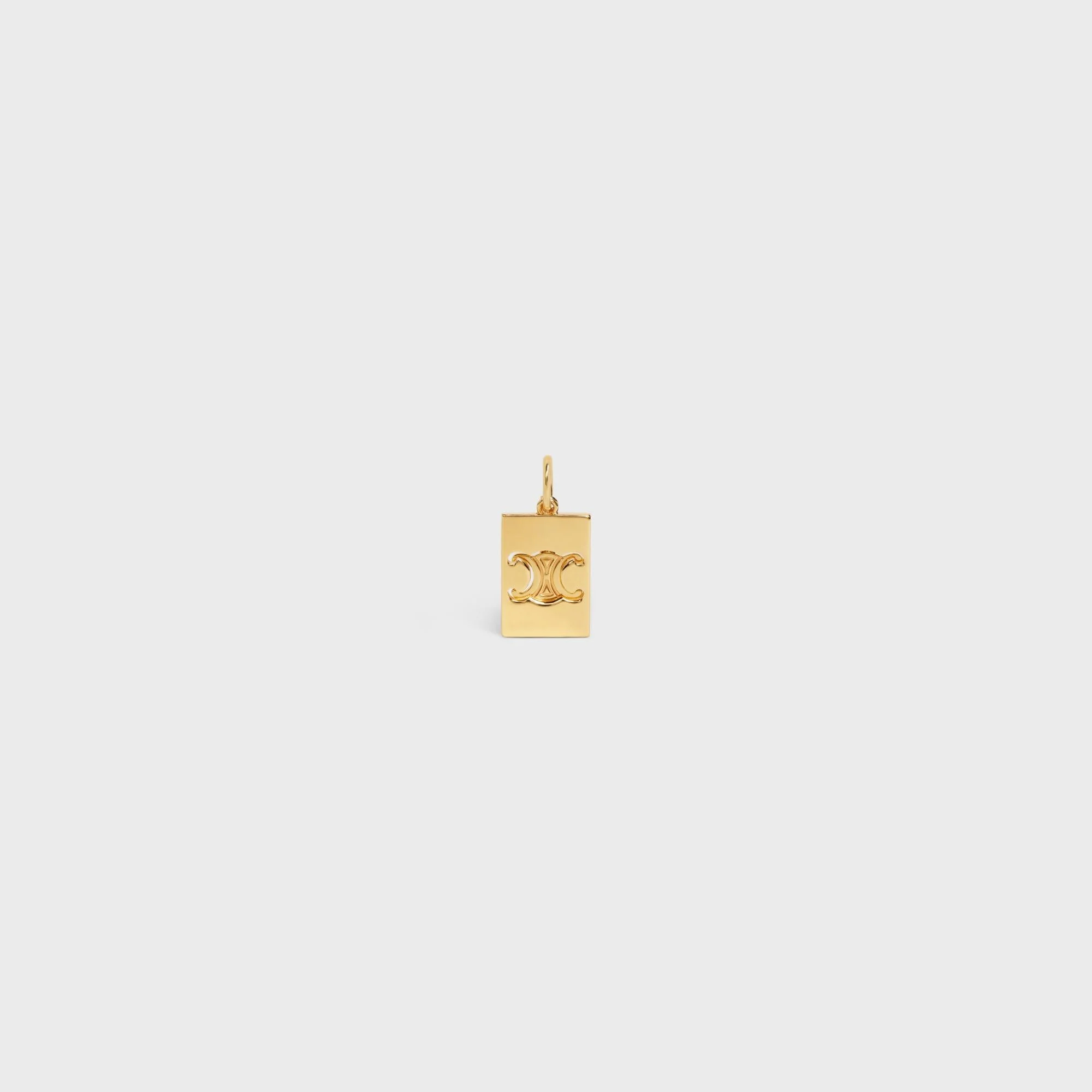Celine Separables Triomphe Interlocked Pendant Brass - Gold - Image 2