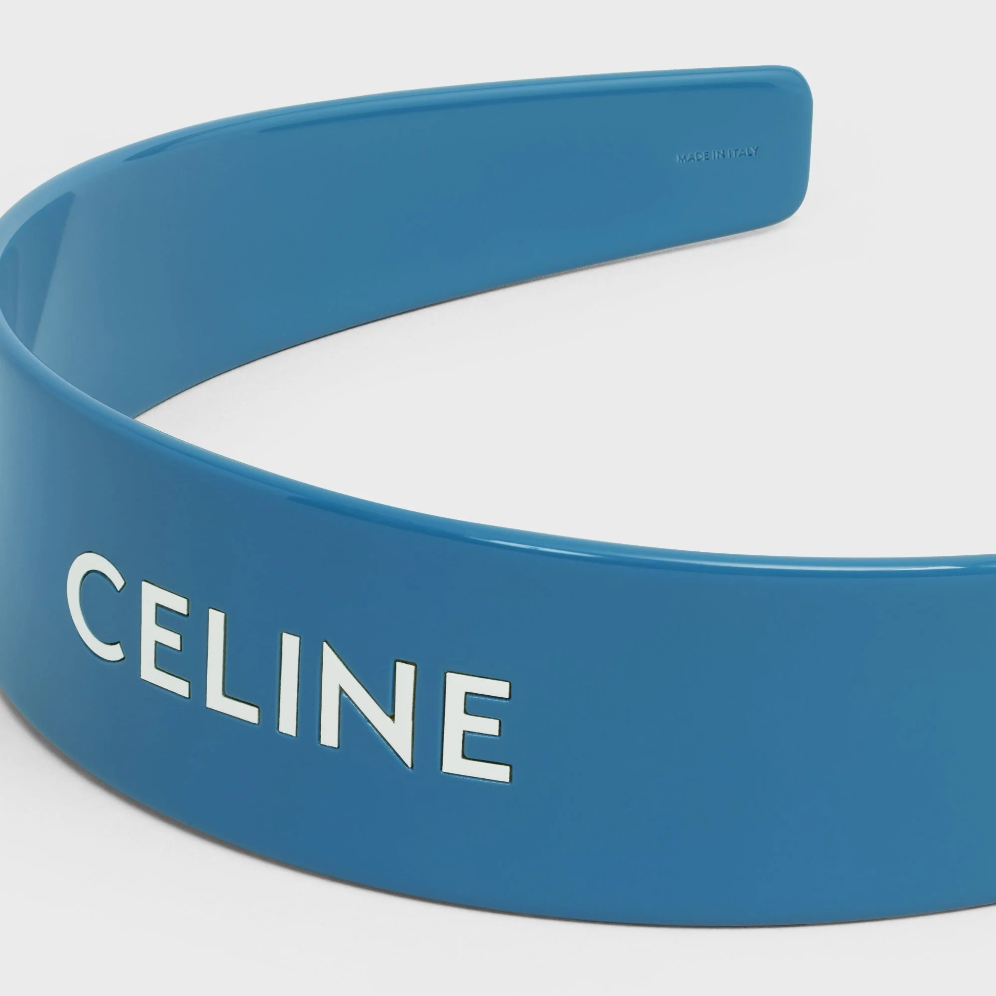 Celine Headband Cellulose Acetate - Blue / Off White - Image 5