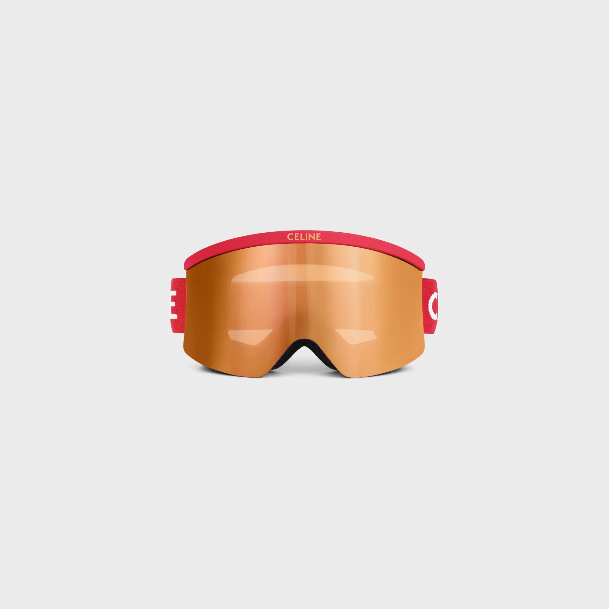Celine Monochroms Sunglasses Ski Mask Injected With Mirror Lenses - Red