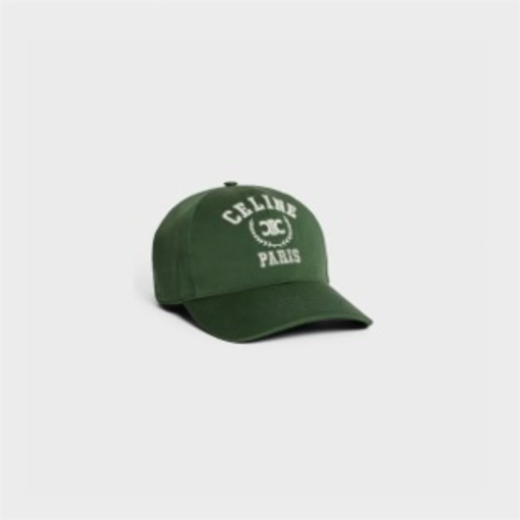 Casquette Baseball University Cotton Gabardine - Green College / Off White