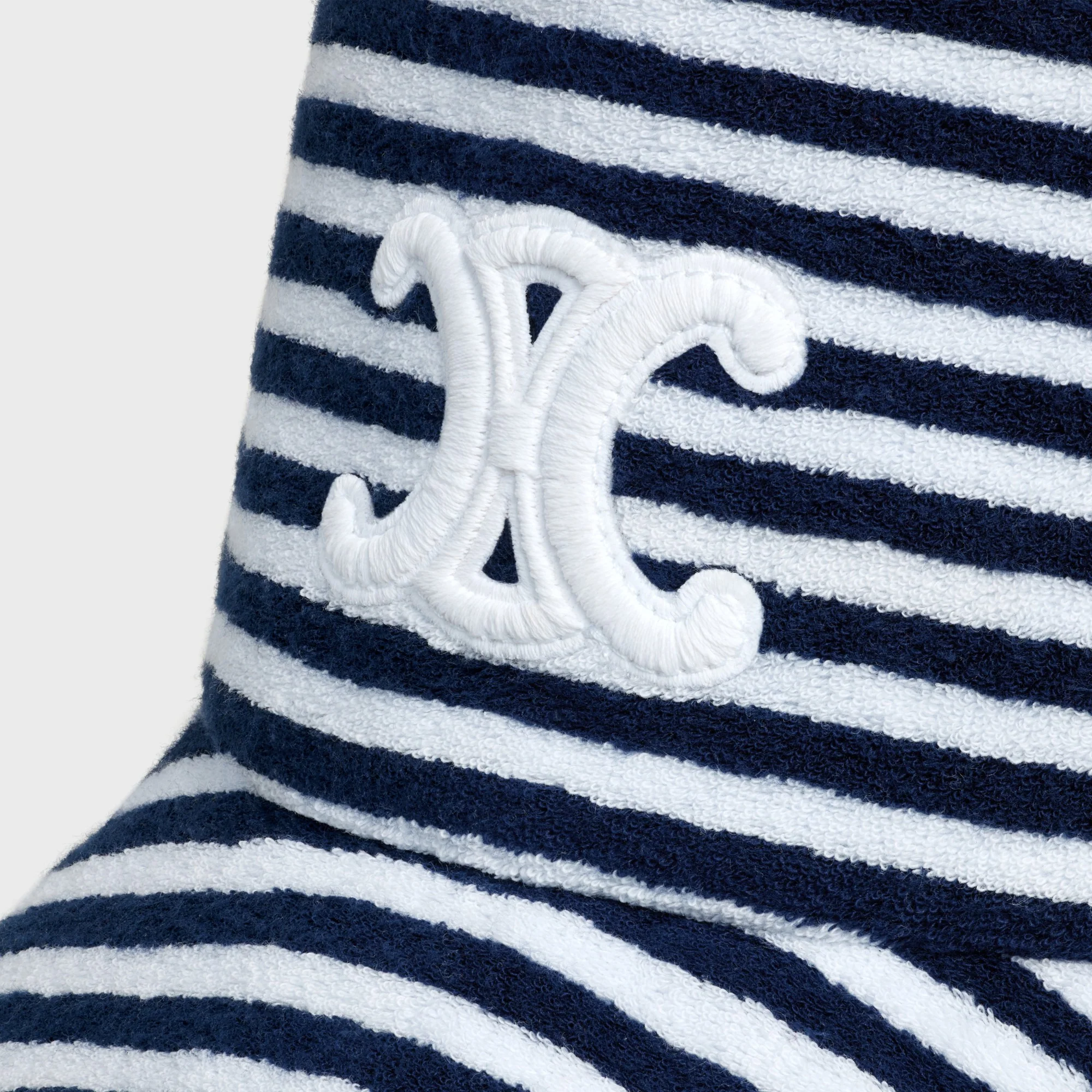 Bob Triomphe Coton Eponge Raye - Navy/Ecru - Image 3