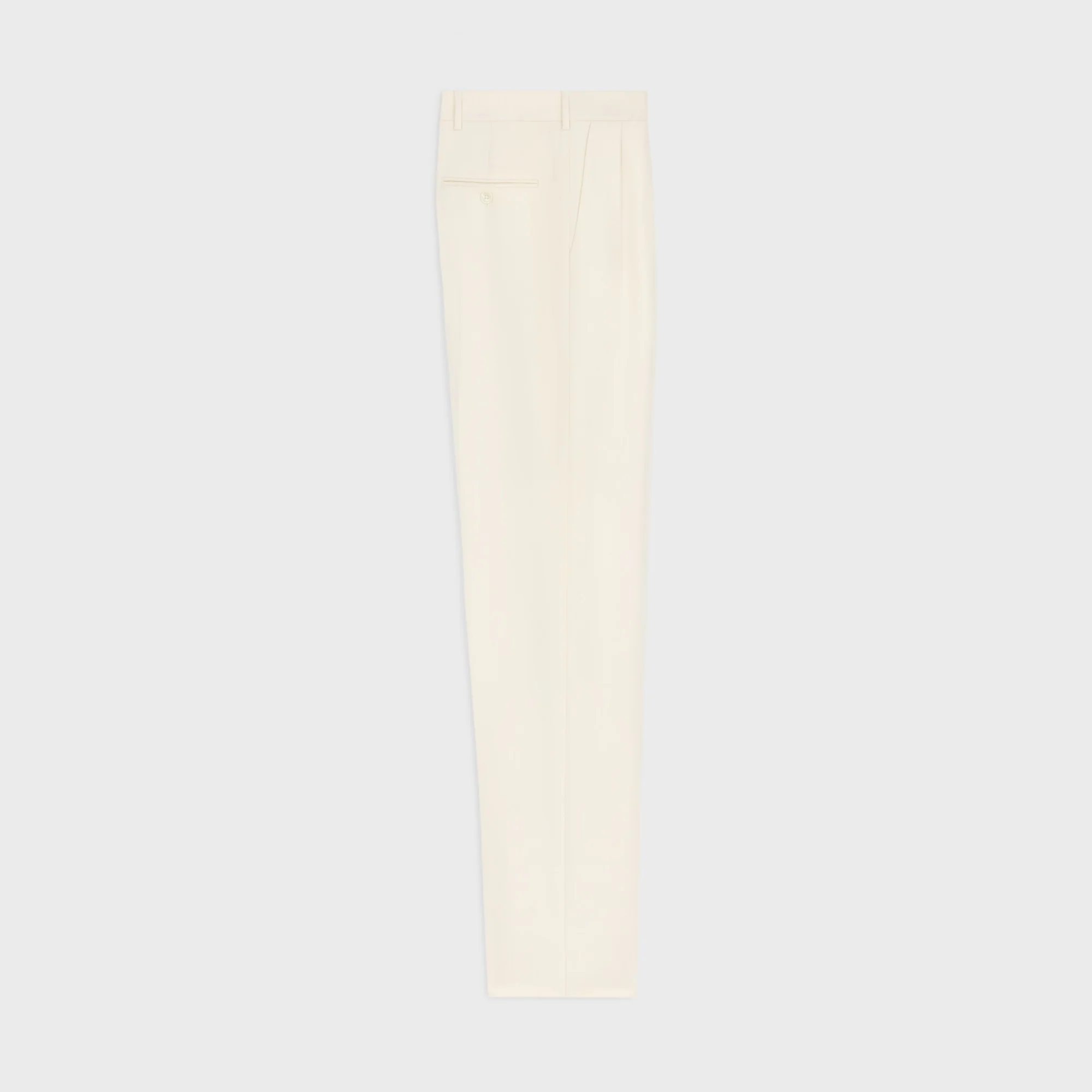 Pants Keith 2 Plis Cashmere Flannel Pantalon - Off White - Image 3