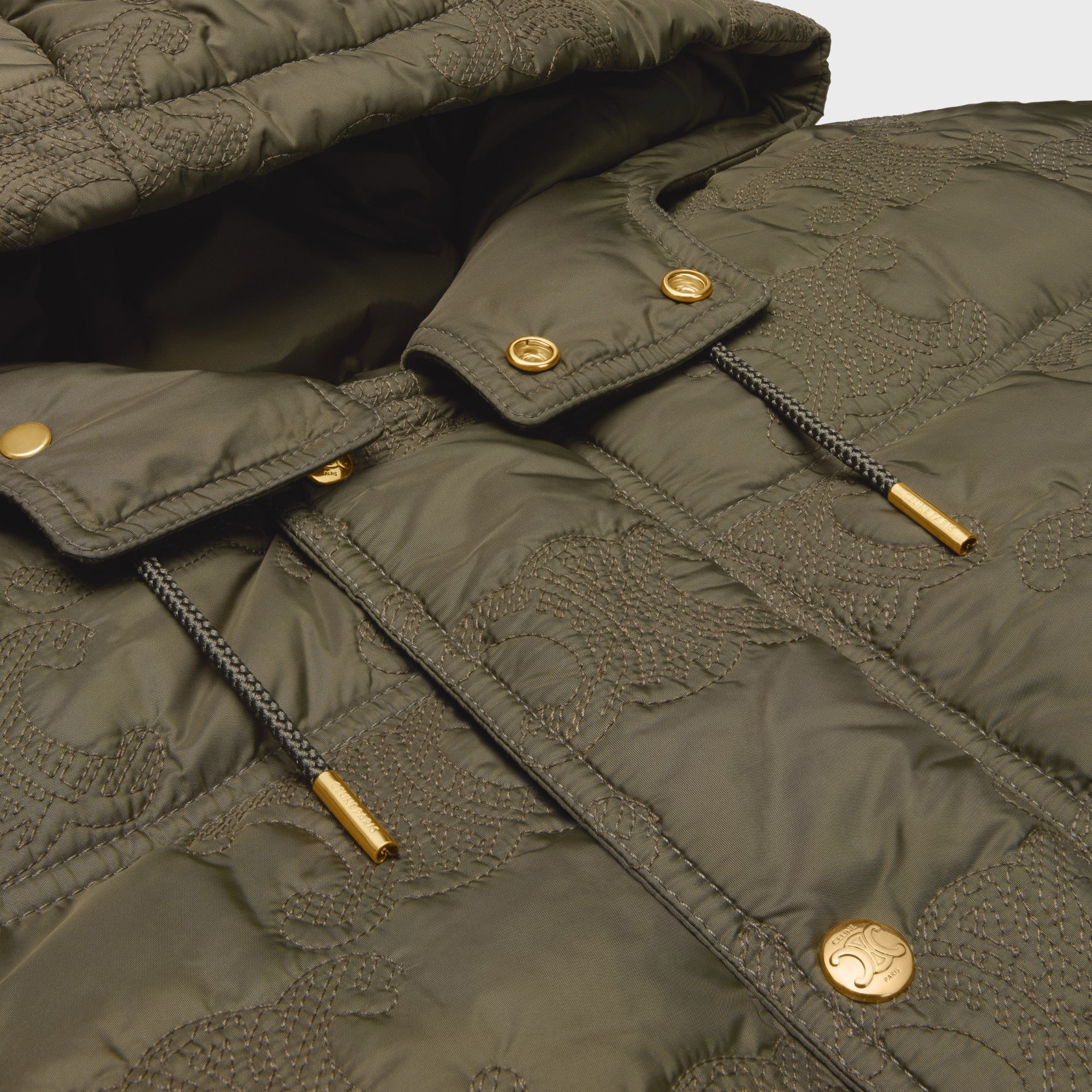 Down Jacket Triomphe Doudoune Nylon Leger - Kaki - Image 3