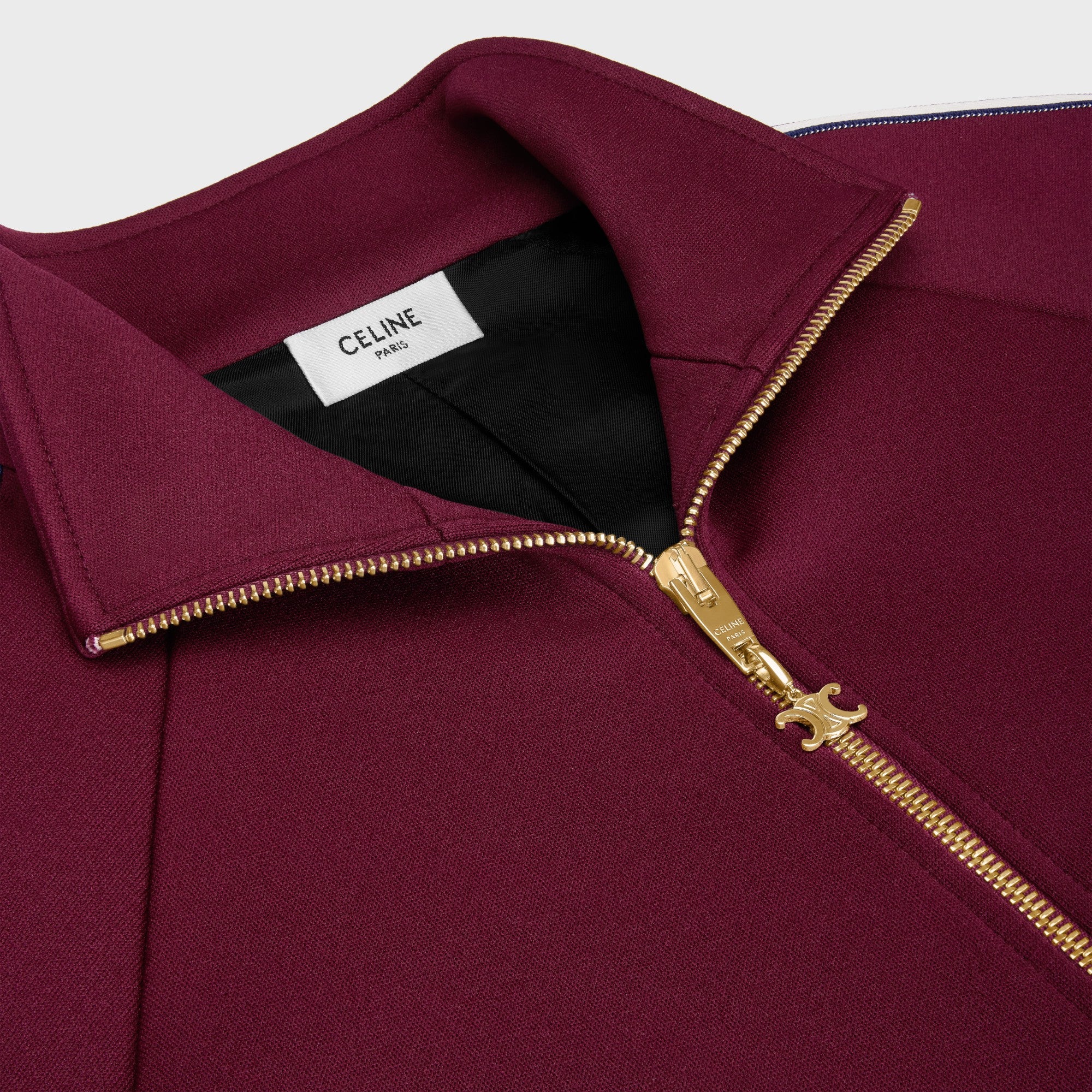 Veste Tracksuit Patch Blason Double-Face Jersey - Bordeaux Cete/Navy/Ecru - Image 4