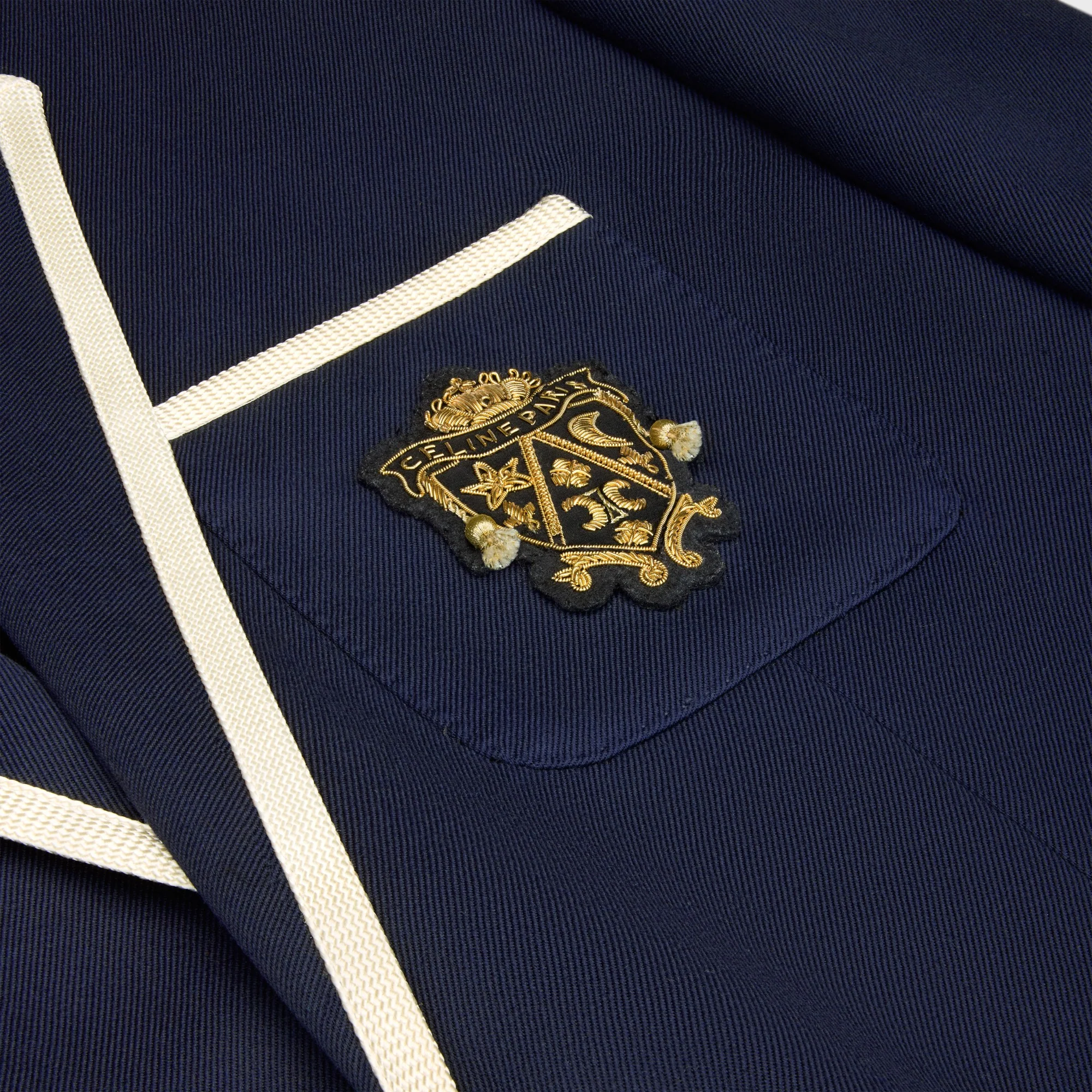 Veste Classique Tressee Blason Diagonal Wool - Ink - Image 5
