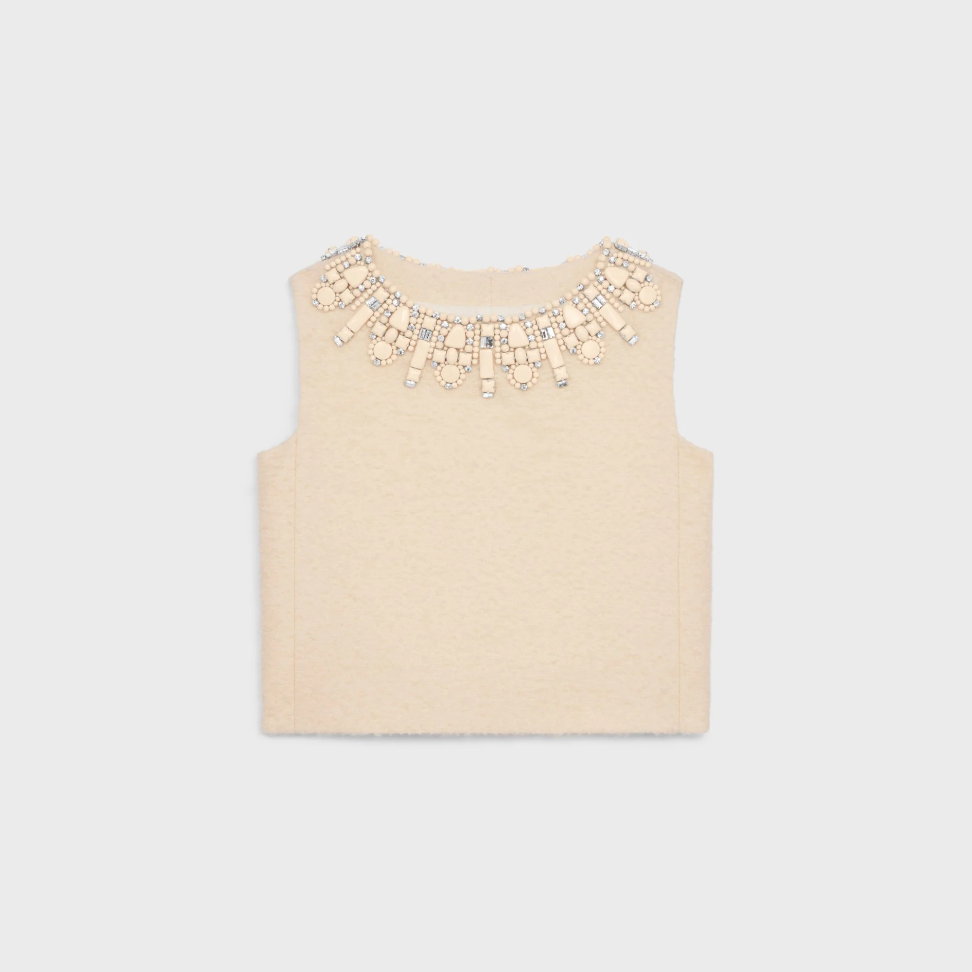 Top St Germain Col Brode Natte Bouclette - Vanilla - Image 2