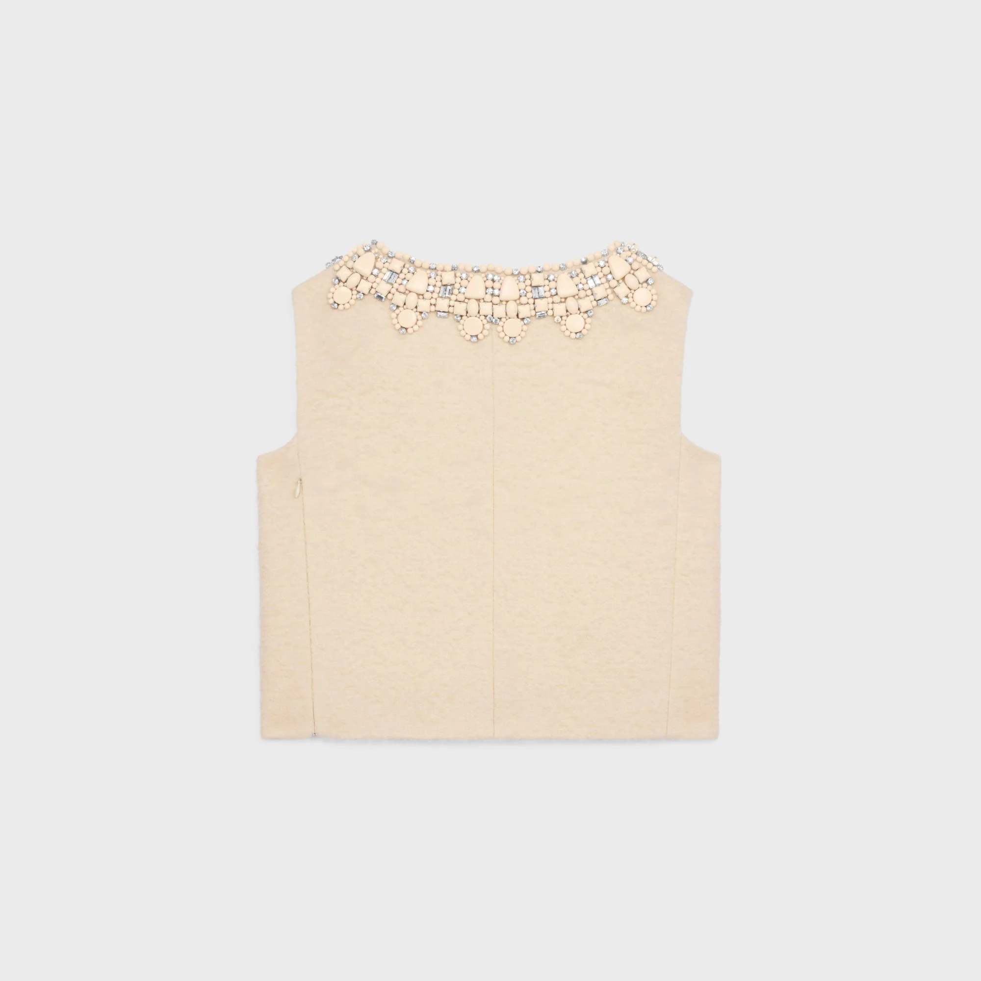 Top St Germain Col Brode Natte Bouclette - Vanilla - Image 3