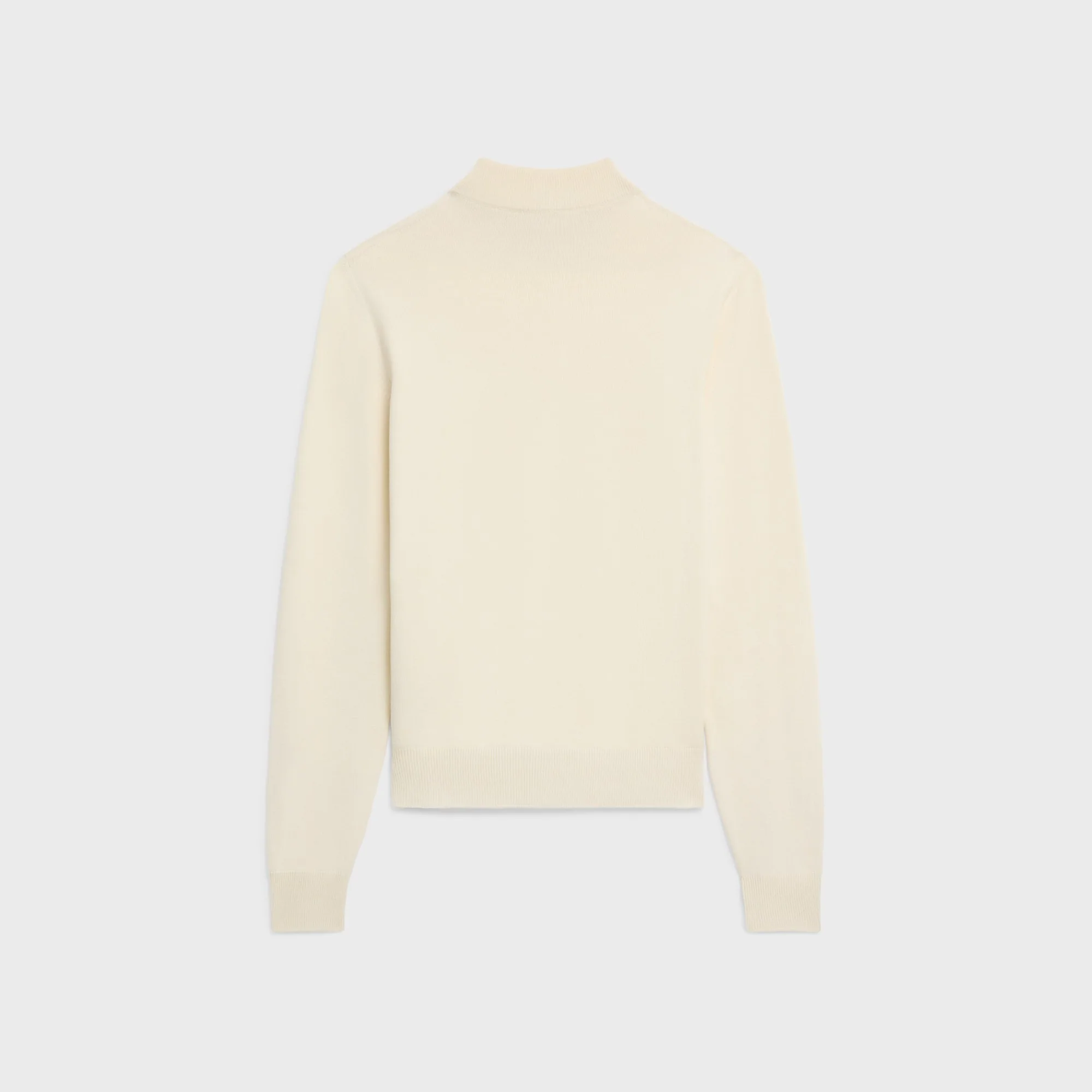 Pull Col Montant Classique Fine Wool - Off White - Image 2