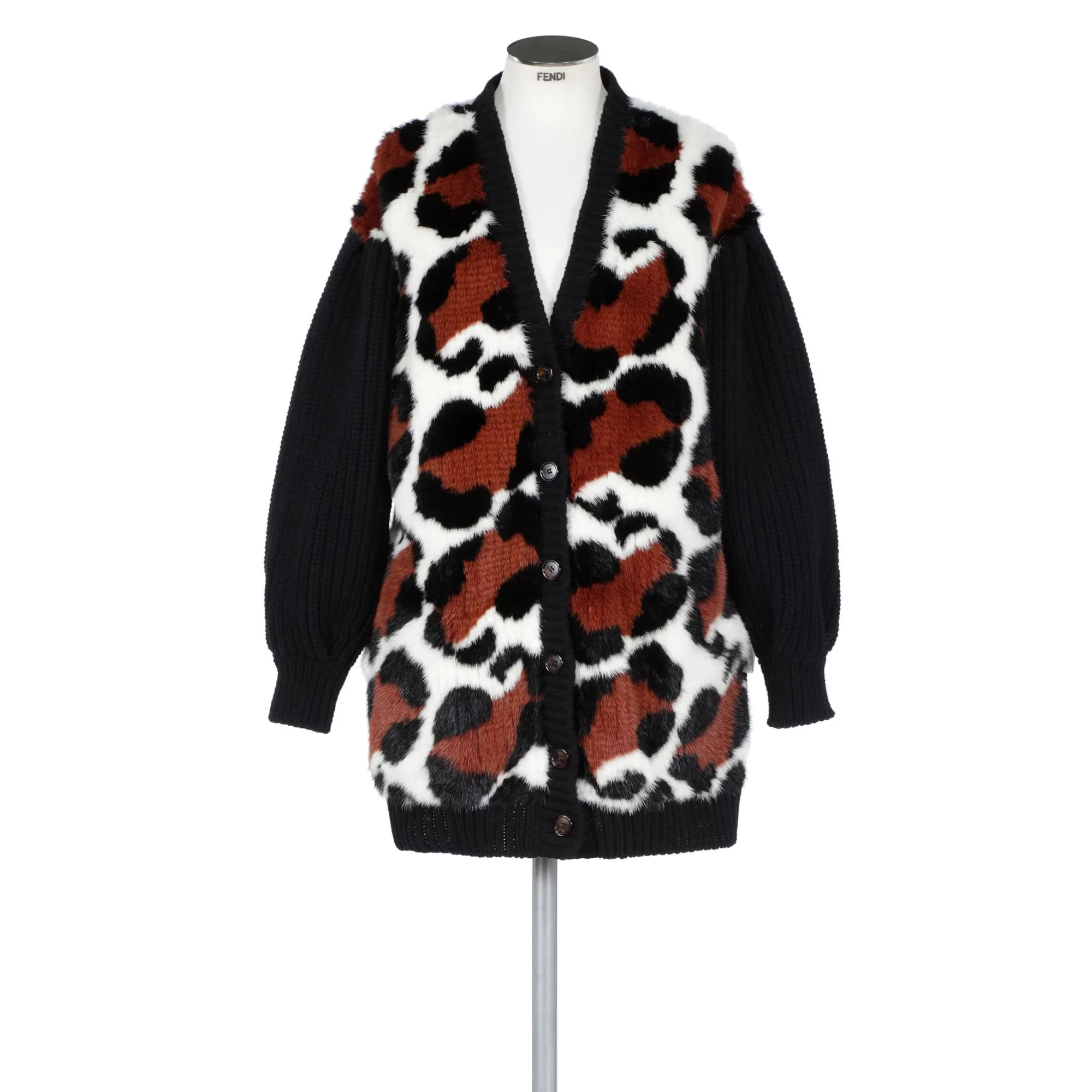 Women's Seasonal Cardigan - Black + Multicolor