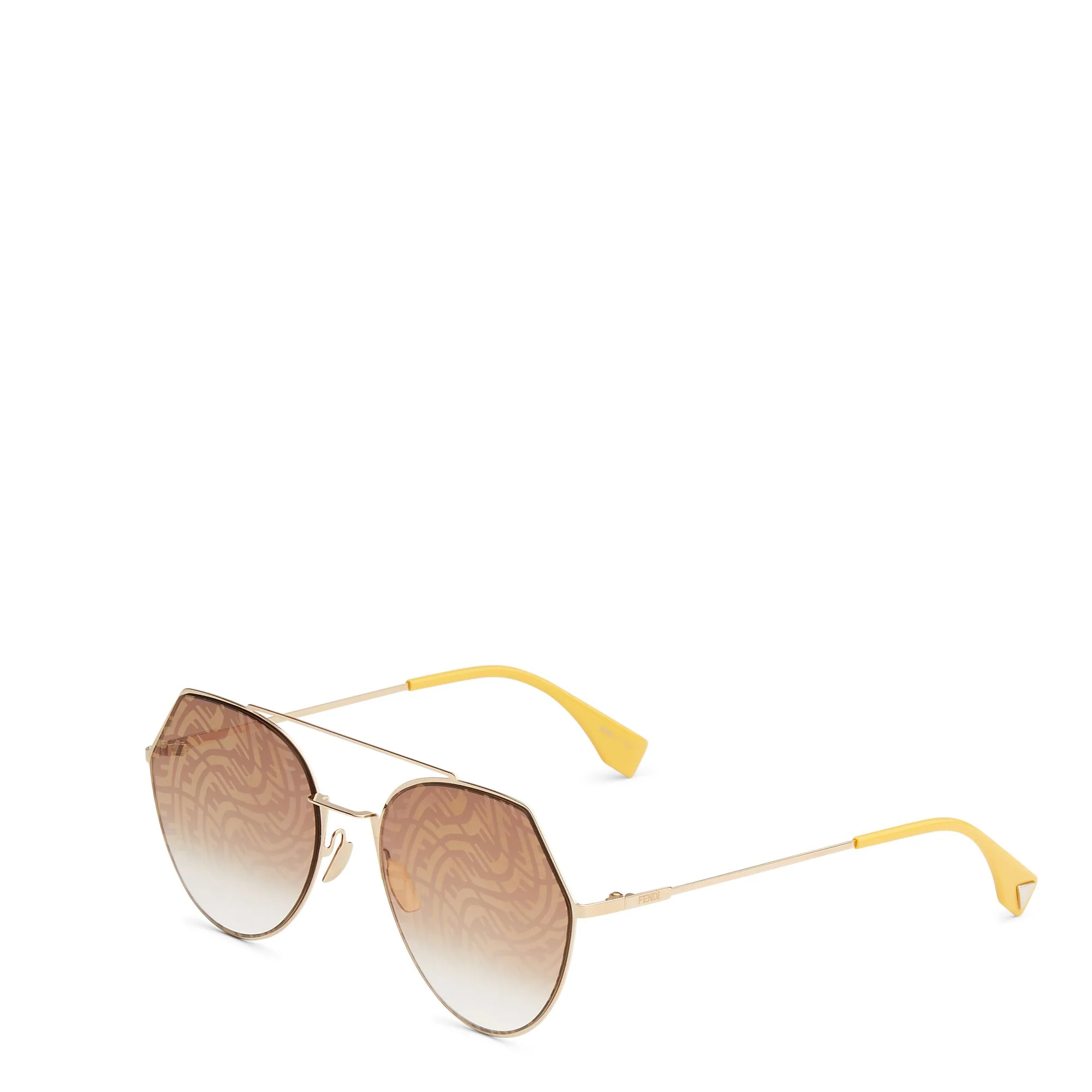 Women's Eyeline Sunglasses - Gold + Brown + Ffvertigo - Image 2