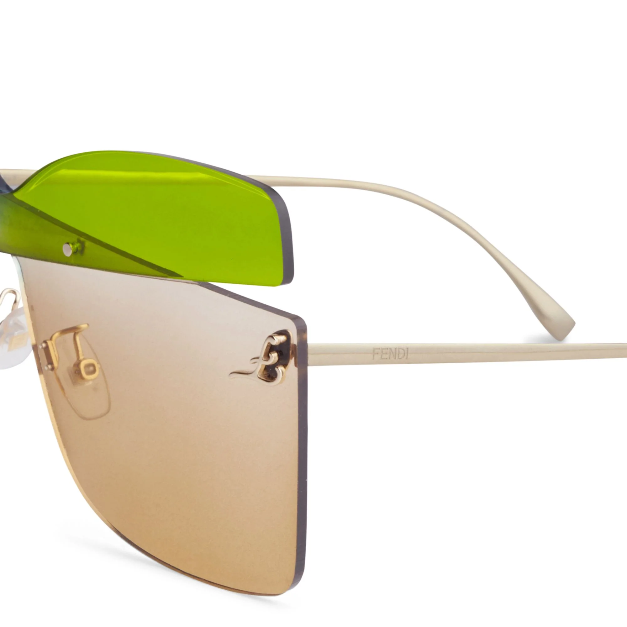 Women's Karligraphy Sunglasses - Blue + Green + Ltbrown - Image 3