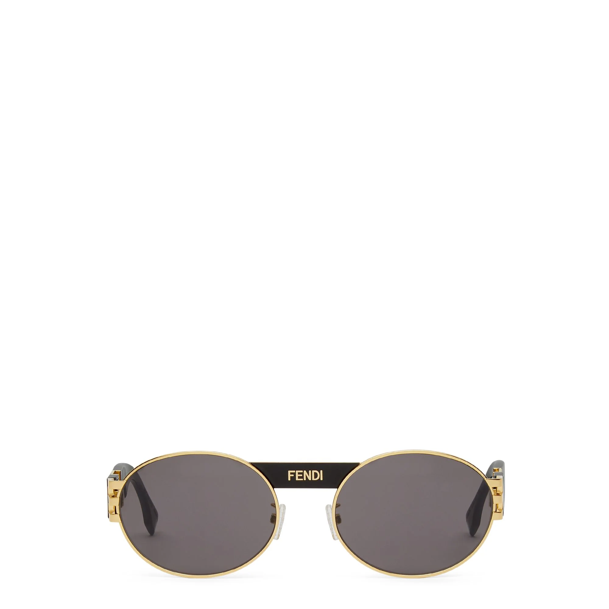 Men's Fendi V3 Sunglasses - Gold + Black + Grey