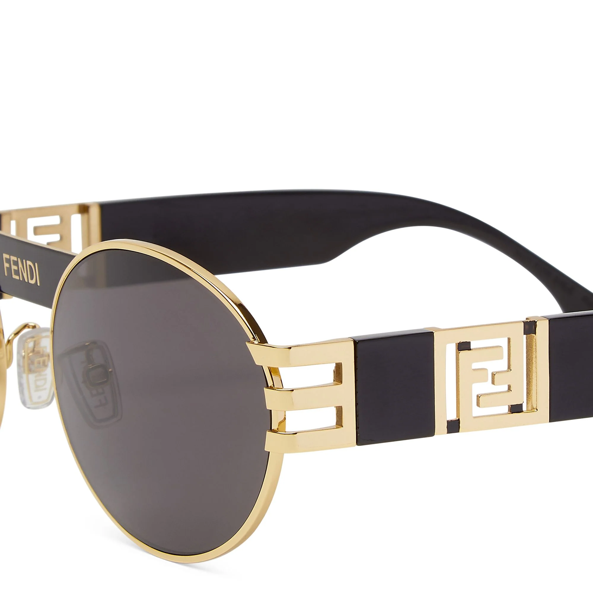 Men's Fendi V3 Sunglasses - Gold + Black + Grey - Image 3