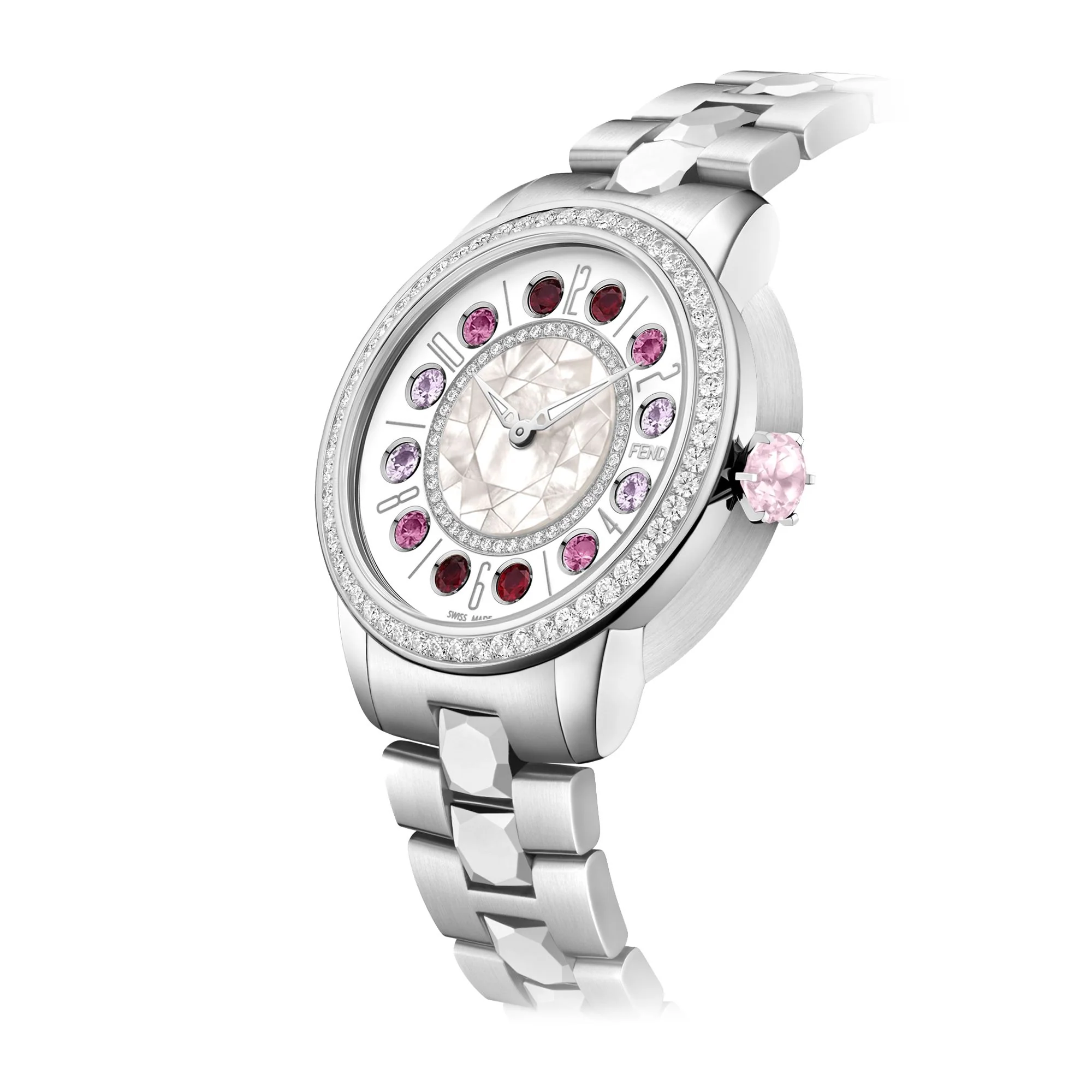 Women's Watch Ishine SS w/Diam - White Mop + Diam T01 - Image 3