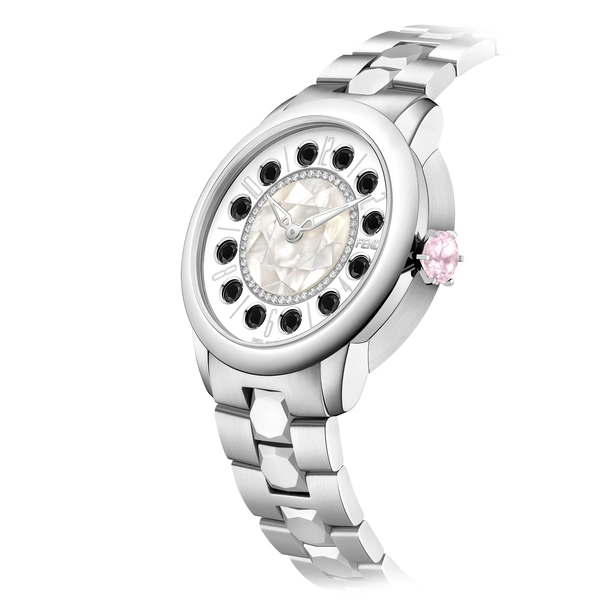 Women's Watch Ishine SS w/Diam - White MOP + Diam T01 - Image 3