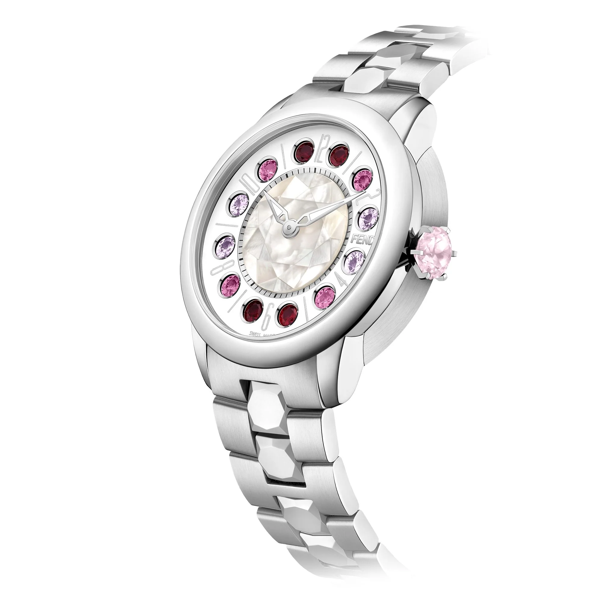 Women's Watch Ishine SS w/Diam - White Mop T01 - Image 3
