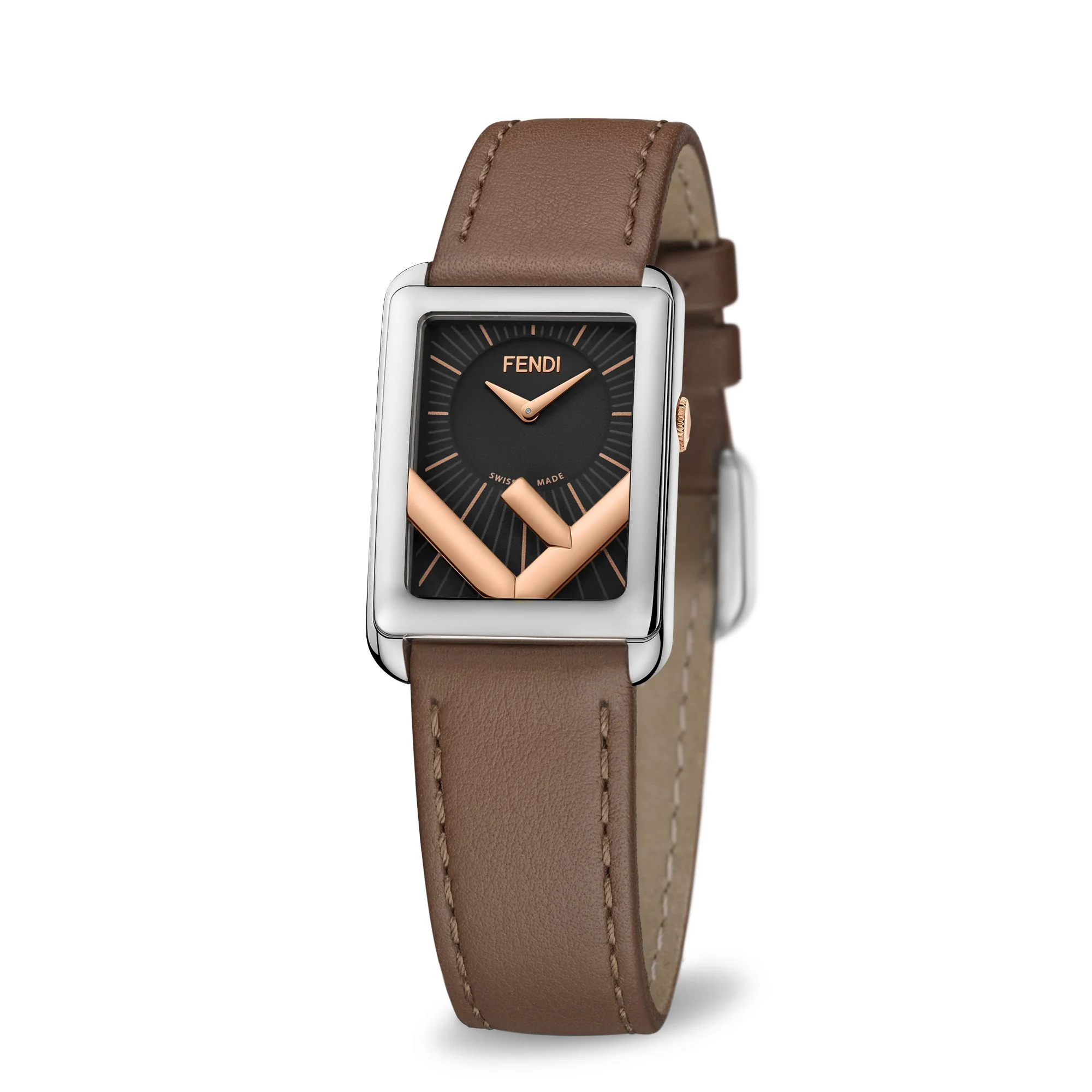 Women's Run Away Rectangle - Black + Brown - Image 2