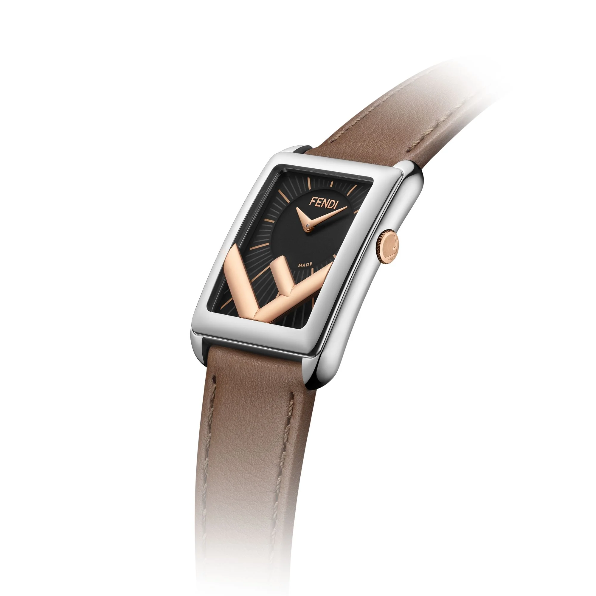 Women's Run Away Rectangle - Black + Brown - Image 3