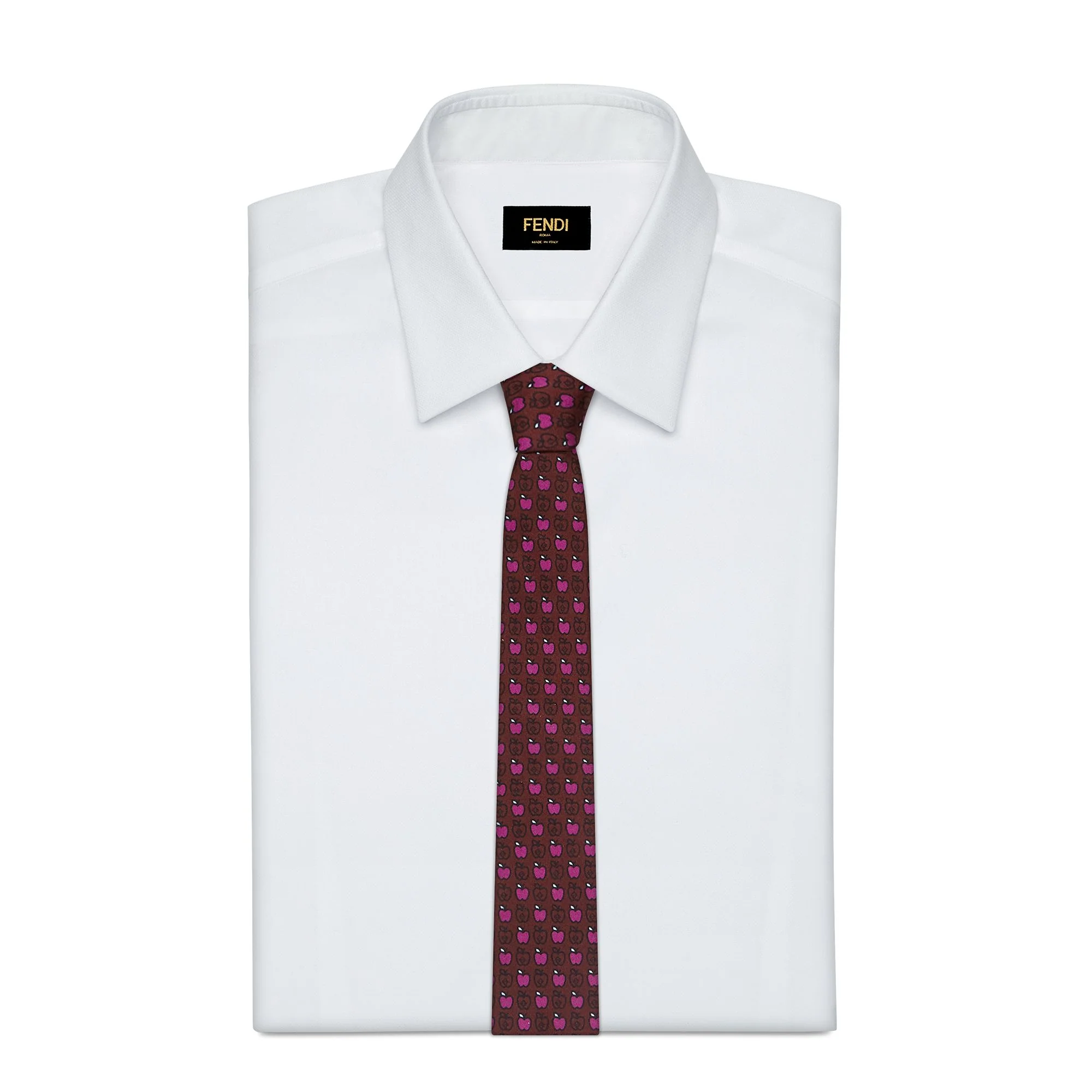 Men's Signature Cravatta 6.5cm - Burgundy - Image 2