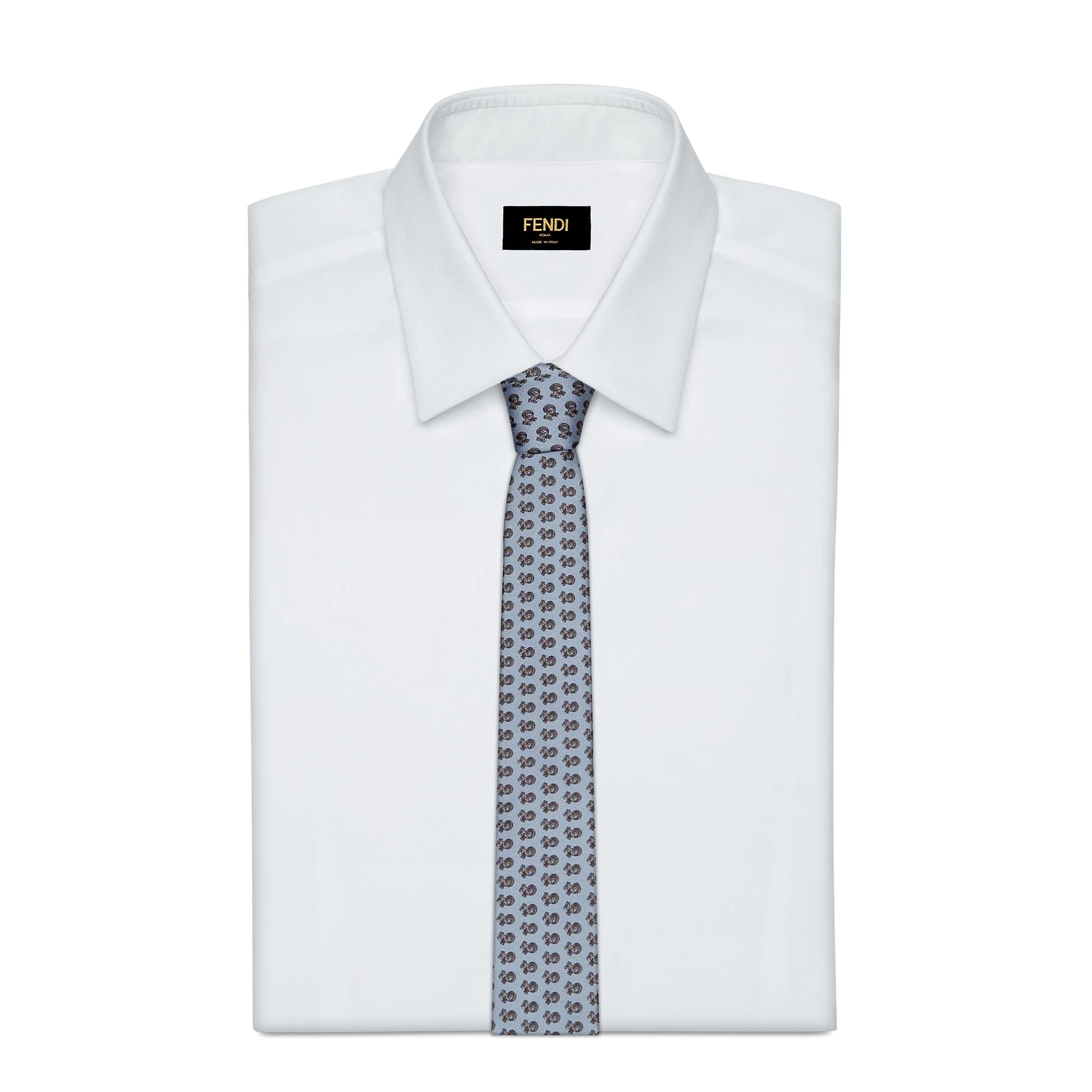 Men's Signature Cravatta 6.5cm - Light Blue - Image 2