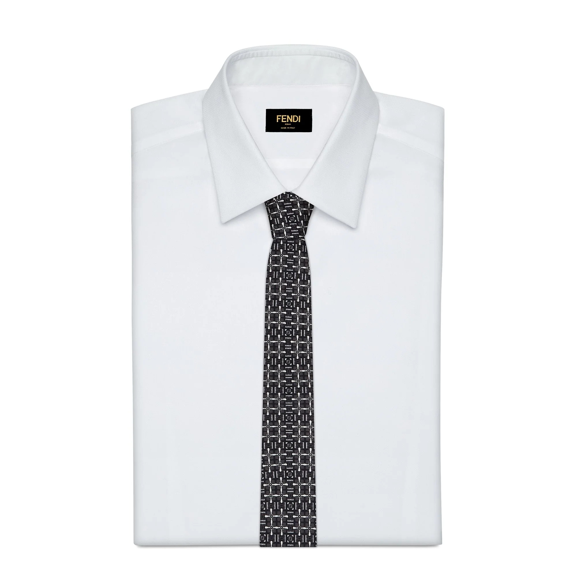 Men's Signature Cravatta 6.5cm - Black - Image 2