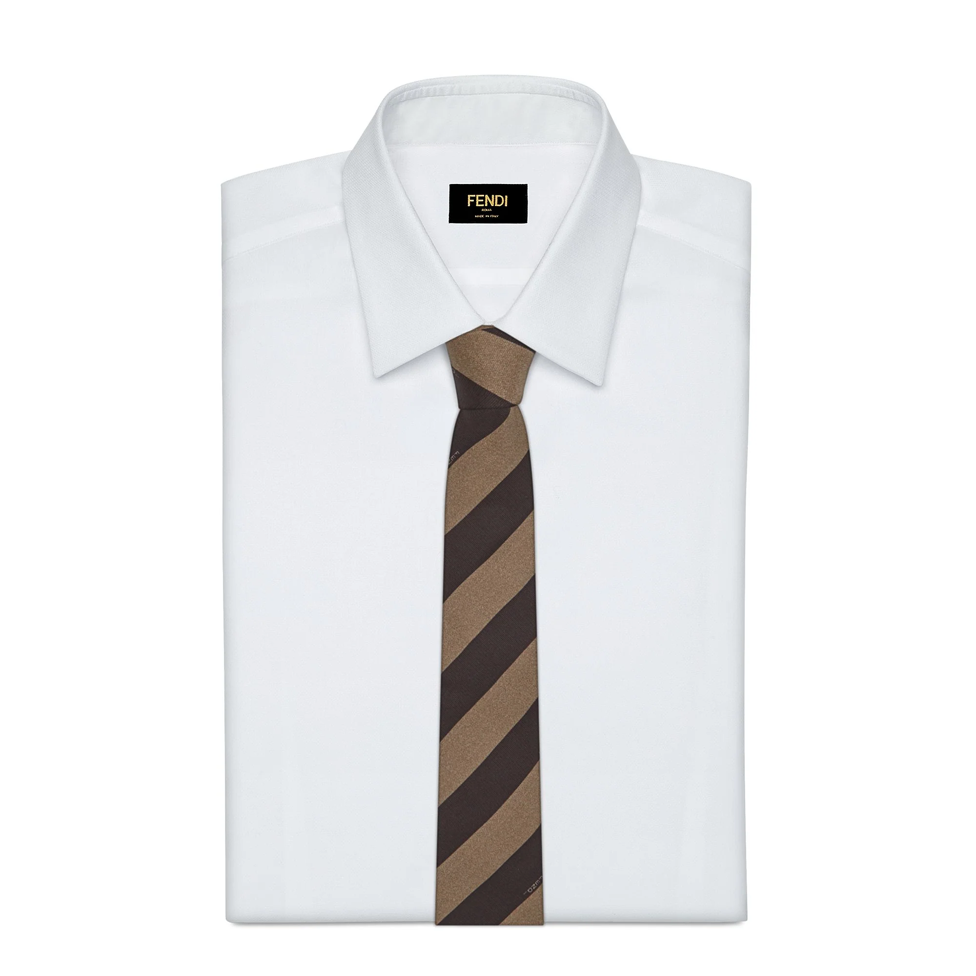 Men's FF Cravatta 8cm - Beige - Image 2