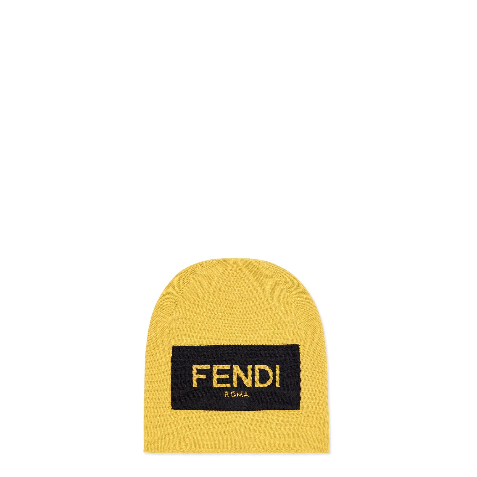 Men's Beanie Loose - Yellow + Black