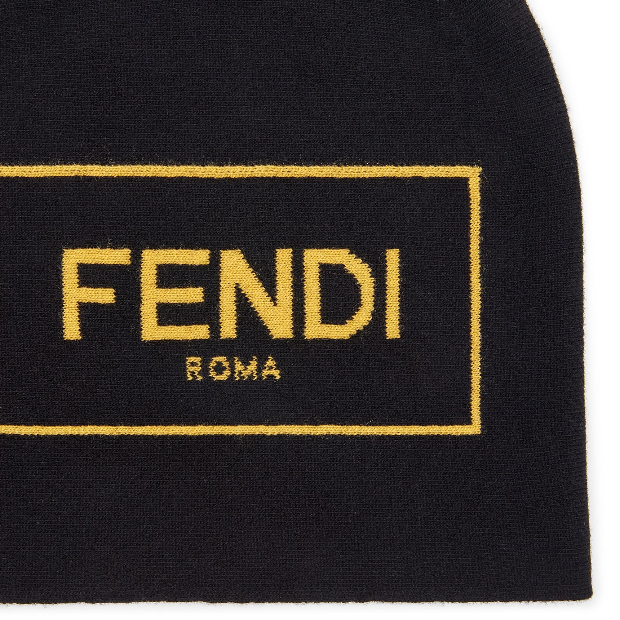 Men's Beanie Loose - Black + Yellow - Image 2