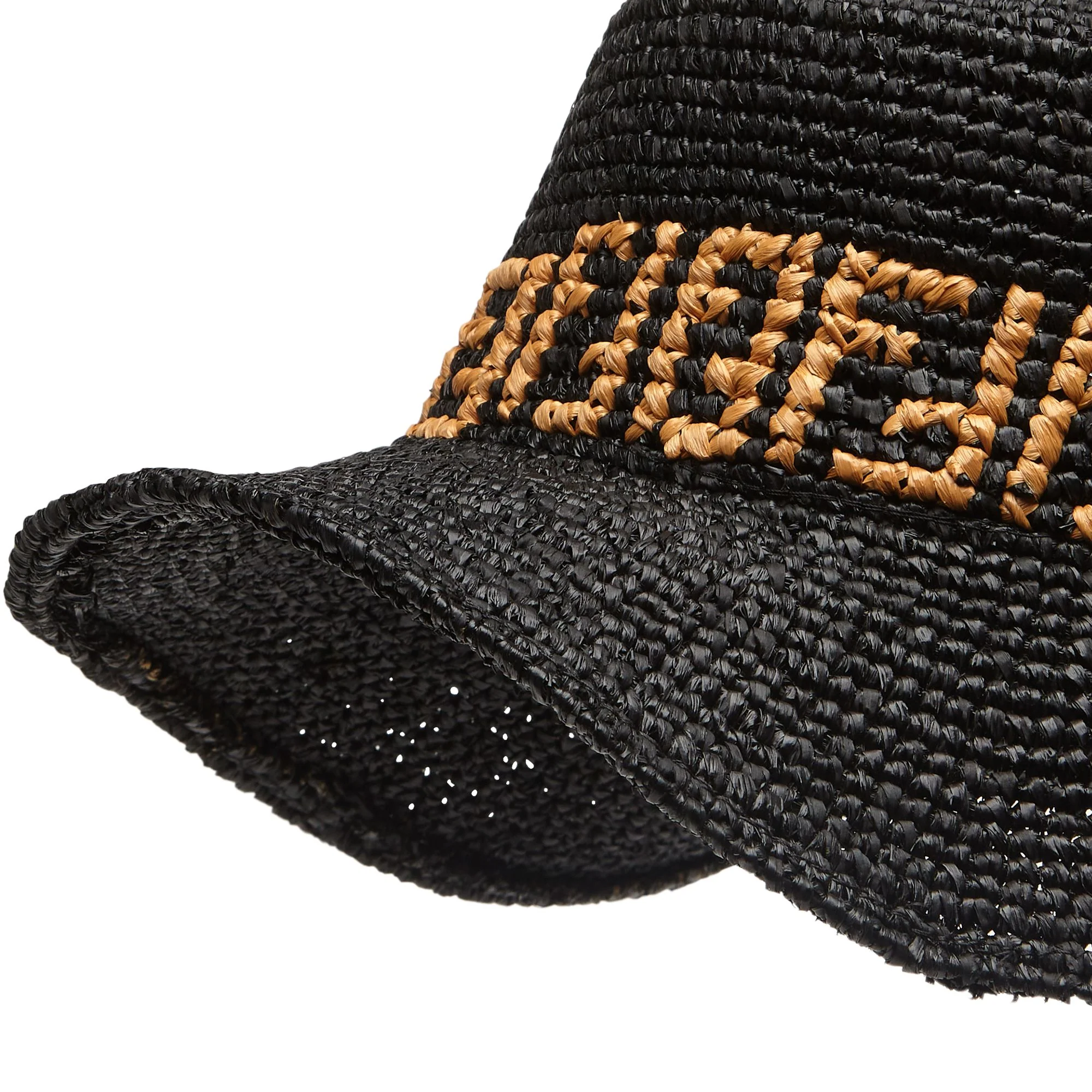 Men's FF Bucket Con Tesa Lunga - Black - Image 2