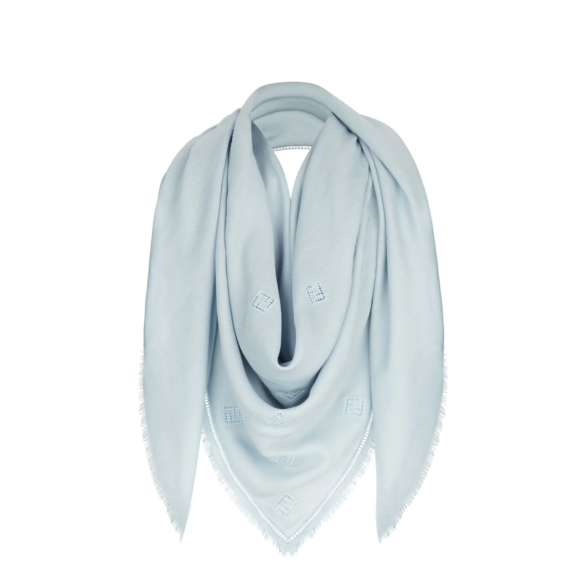 Women's FF Shawls (140x140) - Light Blue - Image 2