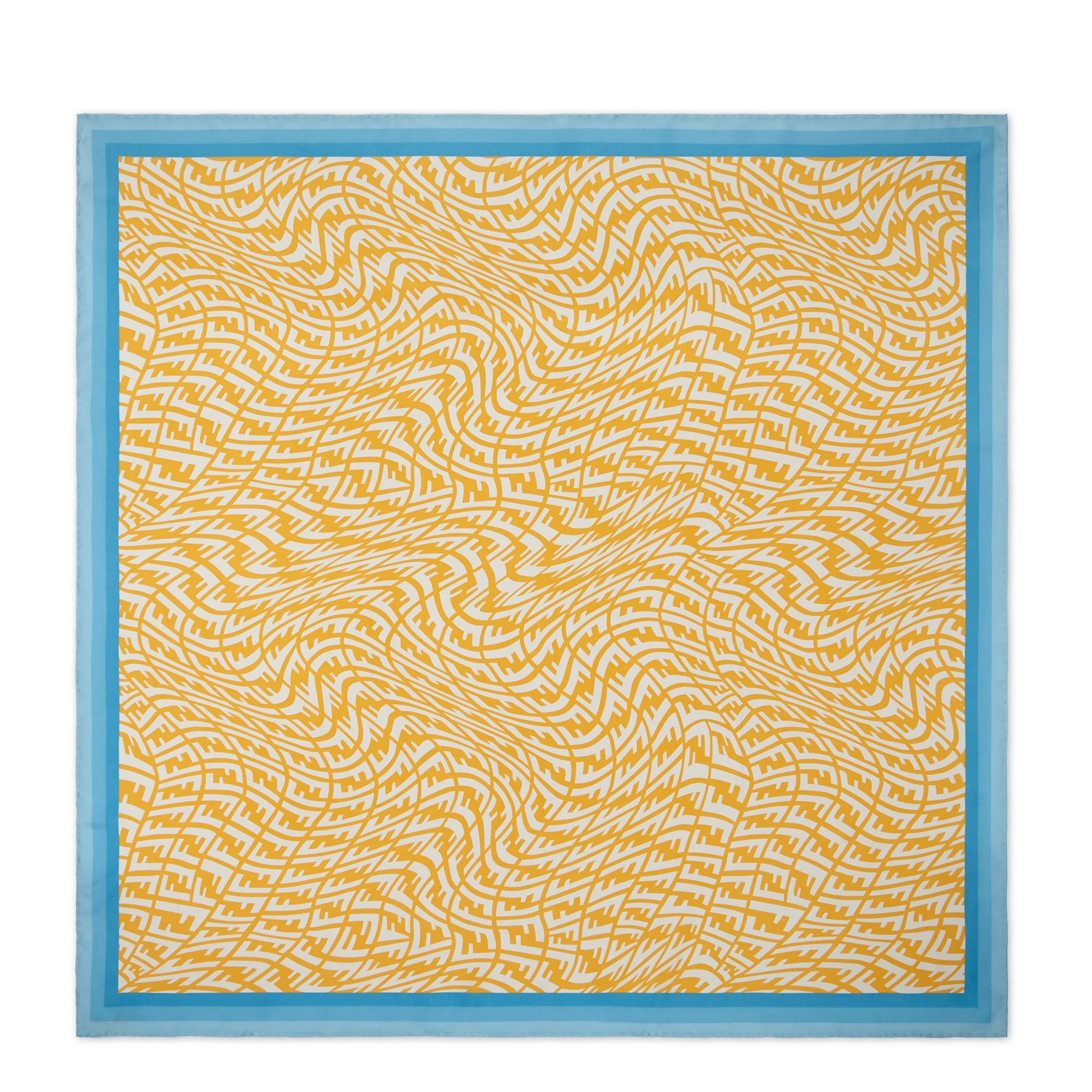Women's FF Foulards (90x90) - Mimosa + White