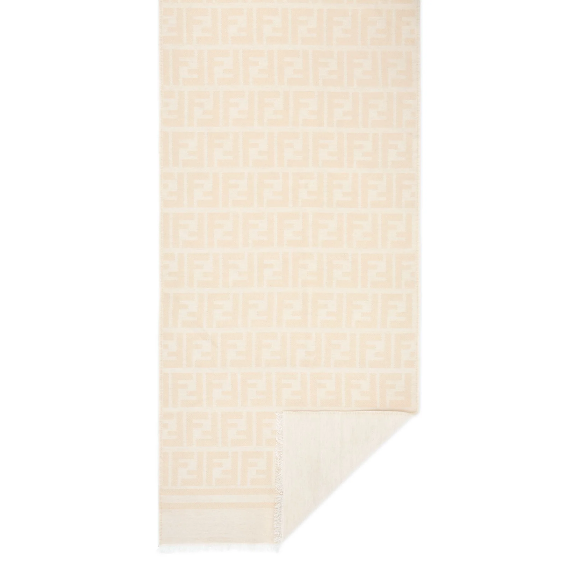 Women's FF Silkwool Scarf - Cream
