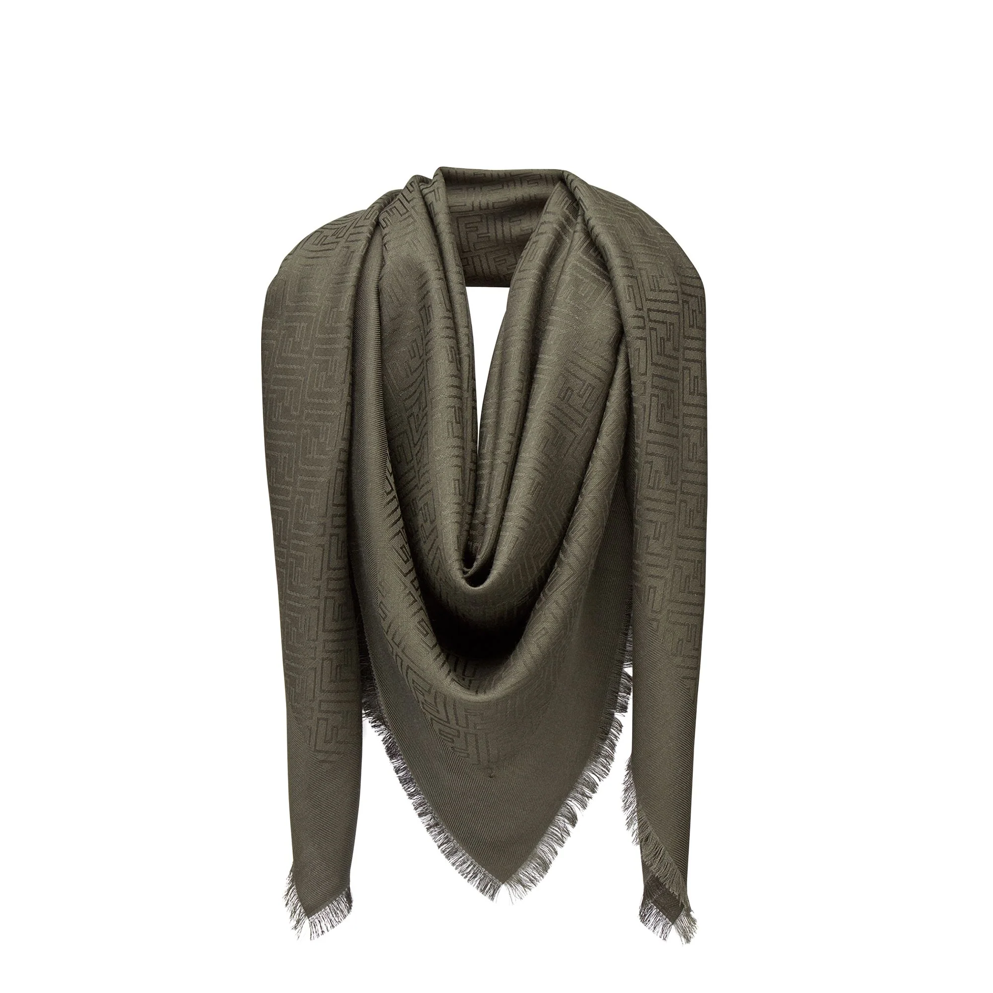 Women's FF Shawls (140x140) - Blacktea Green - Image 2