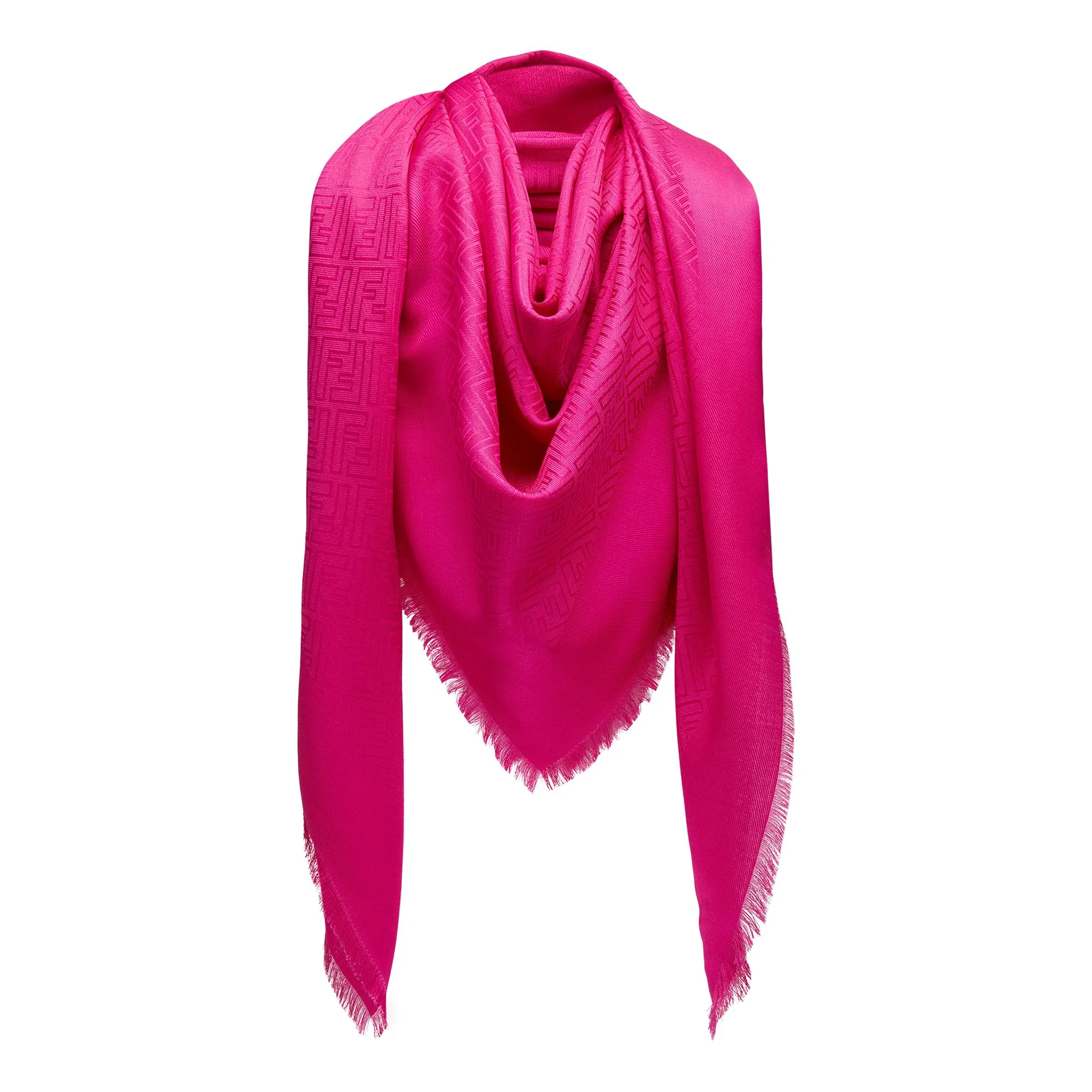 Women's FF Shawls (140x140) - Dark Fuxia - Image 2