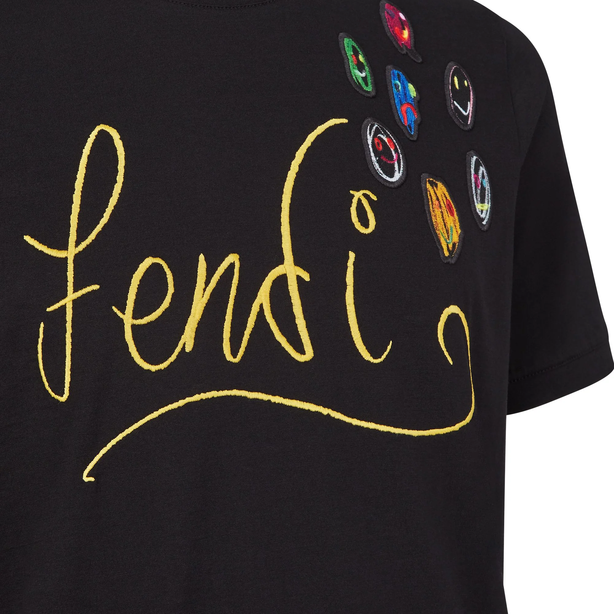 Men's T-Shirt R - Black + Yellow - Image 3
