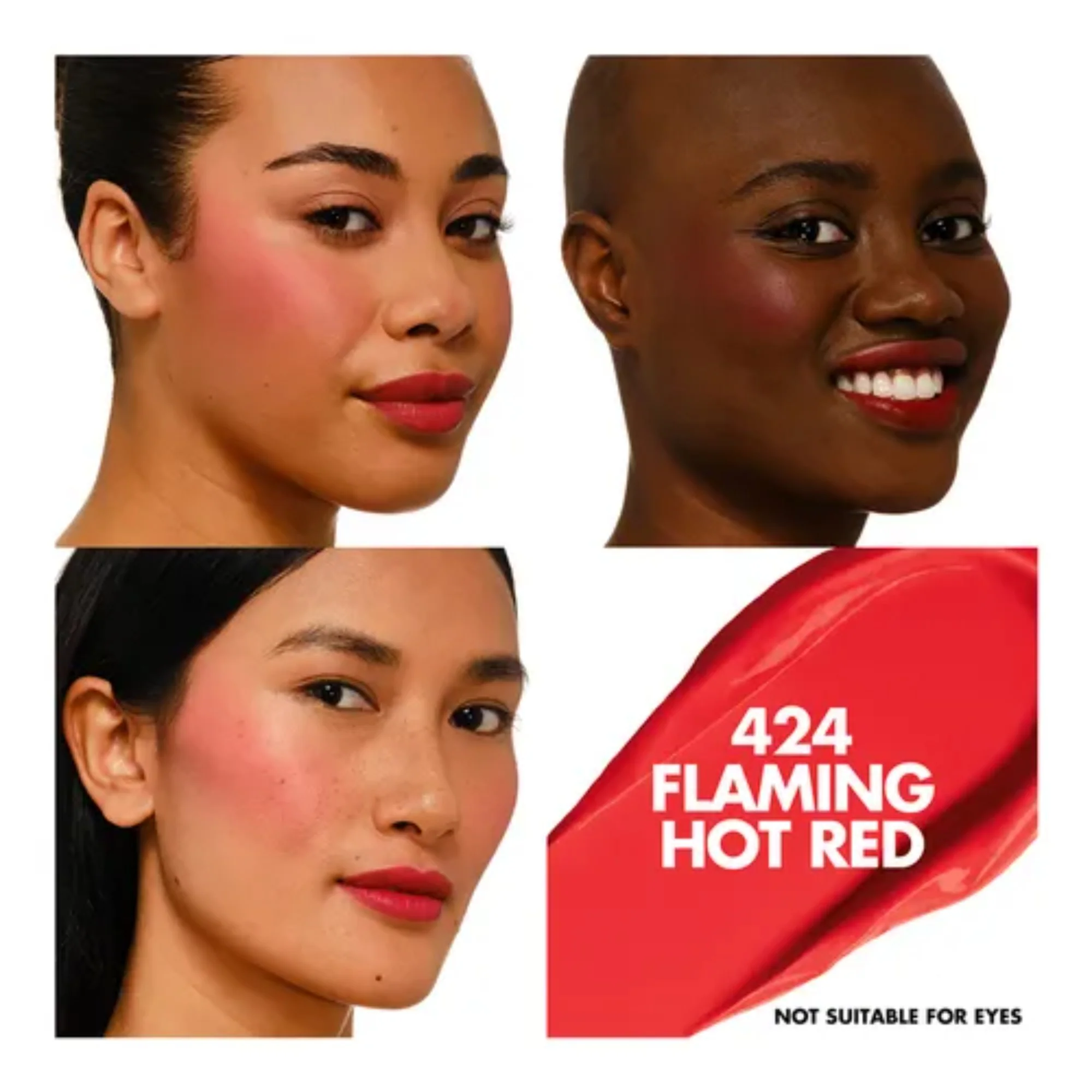 Artist Color Crayon Waterproof Multi-Use Stick - 424 Flaming Hot Red - Image 2