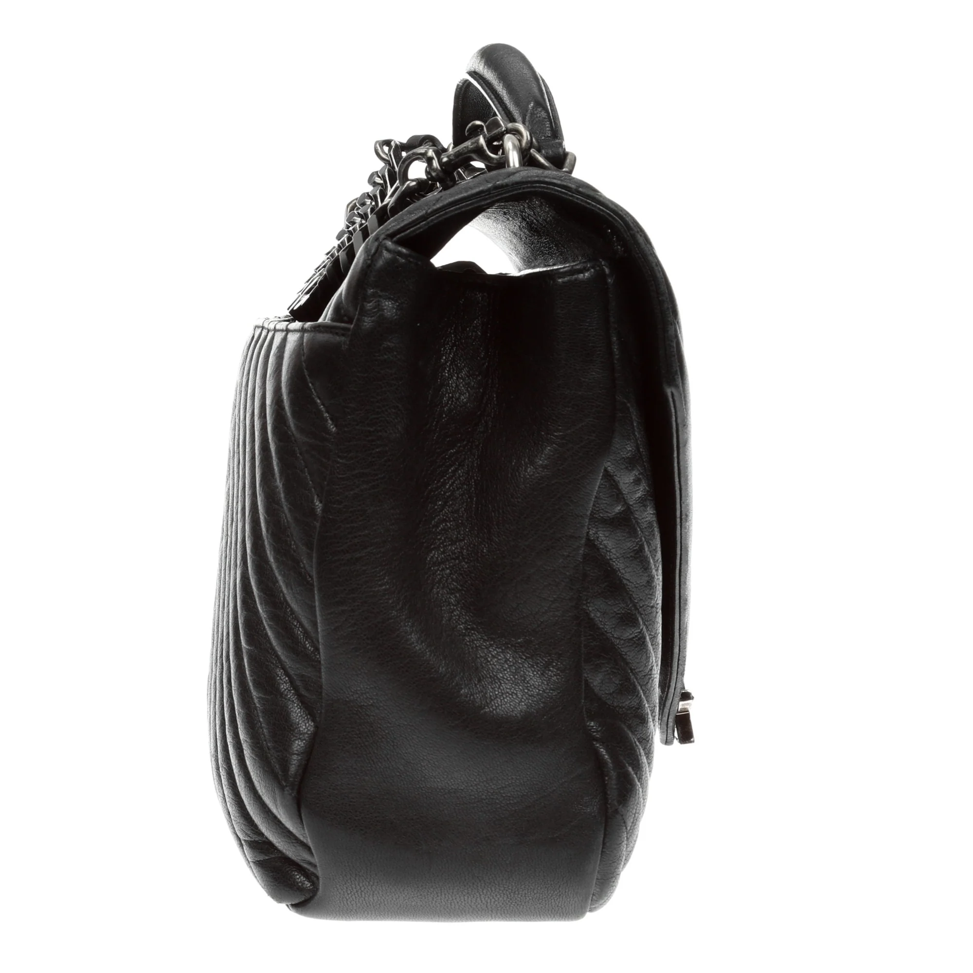 Large College Chain Bag - Nero - Image 3