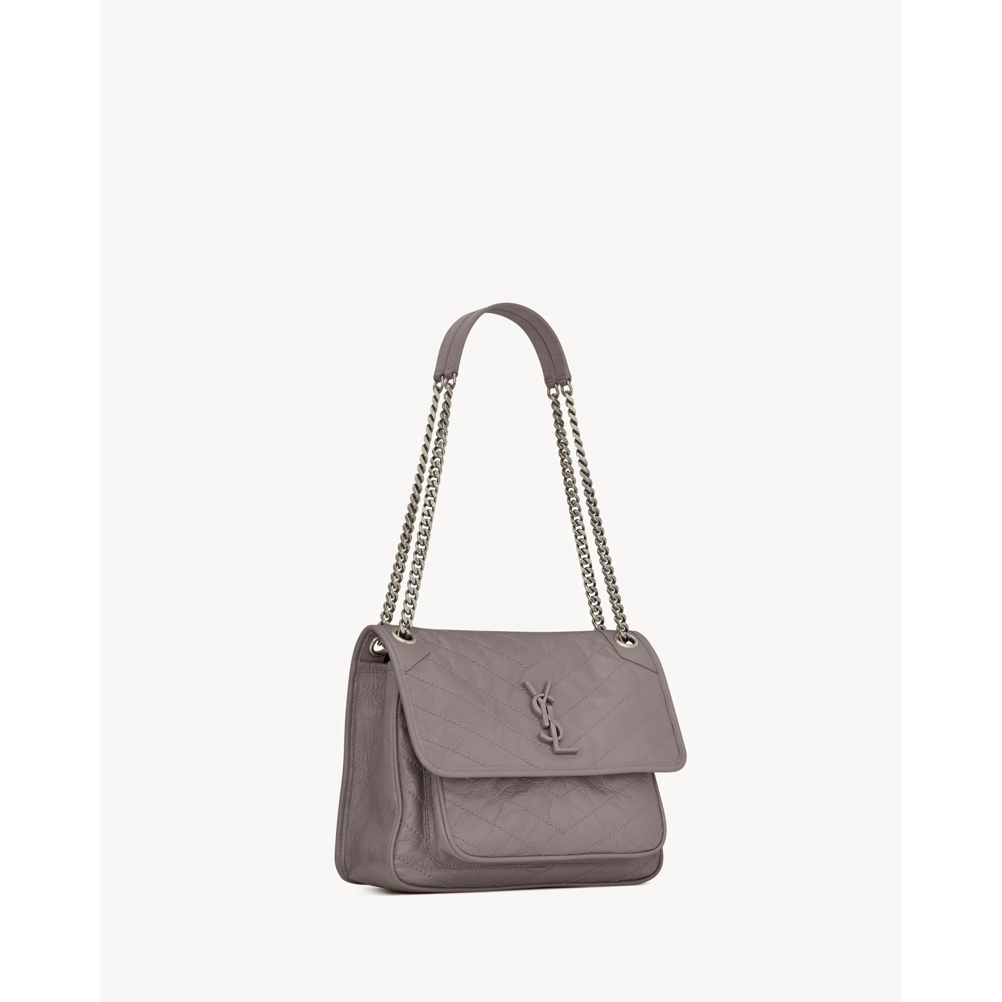 Medium Niki Chain Bag - Fog - Image 5