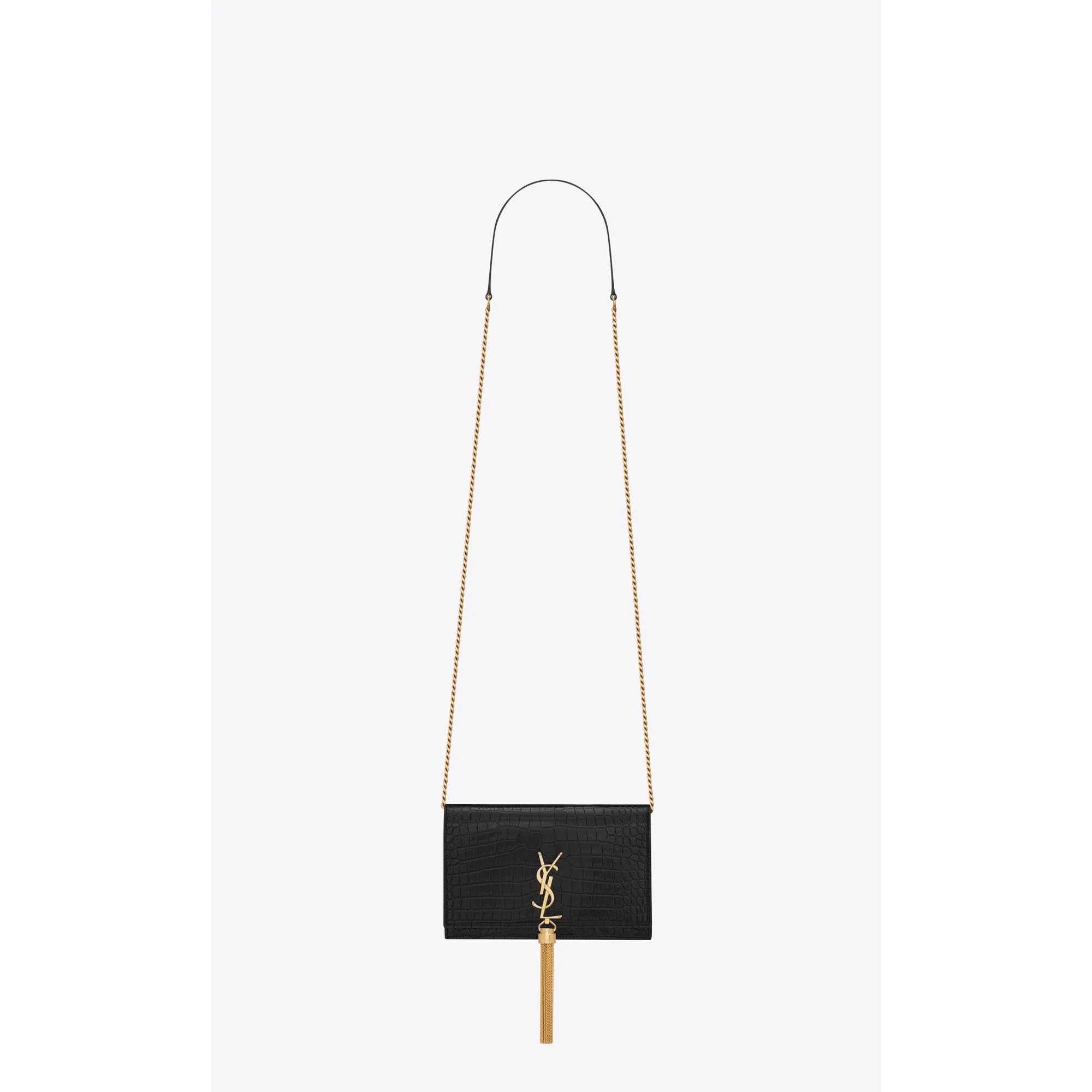 Kate Tassel Chain Wallet - Nero