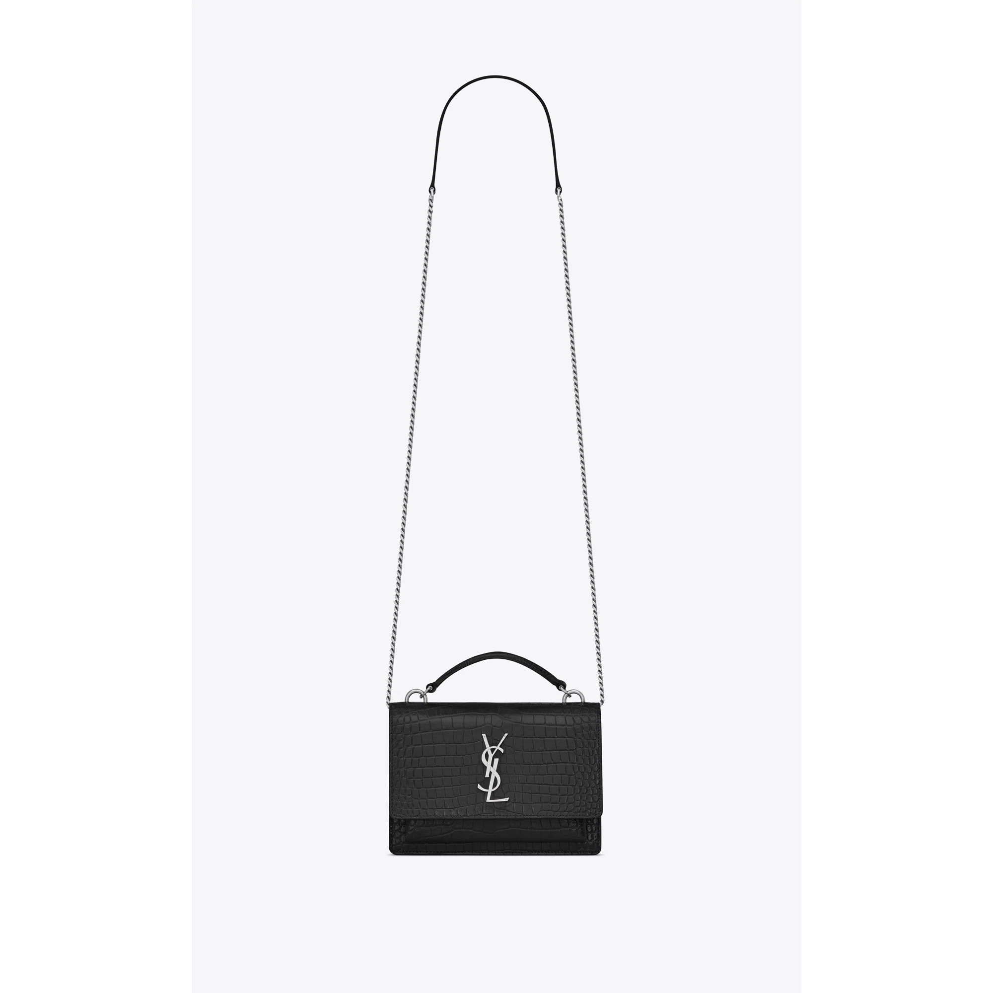 Mini Sunset Top Handle Bag - Nero