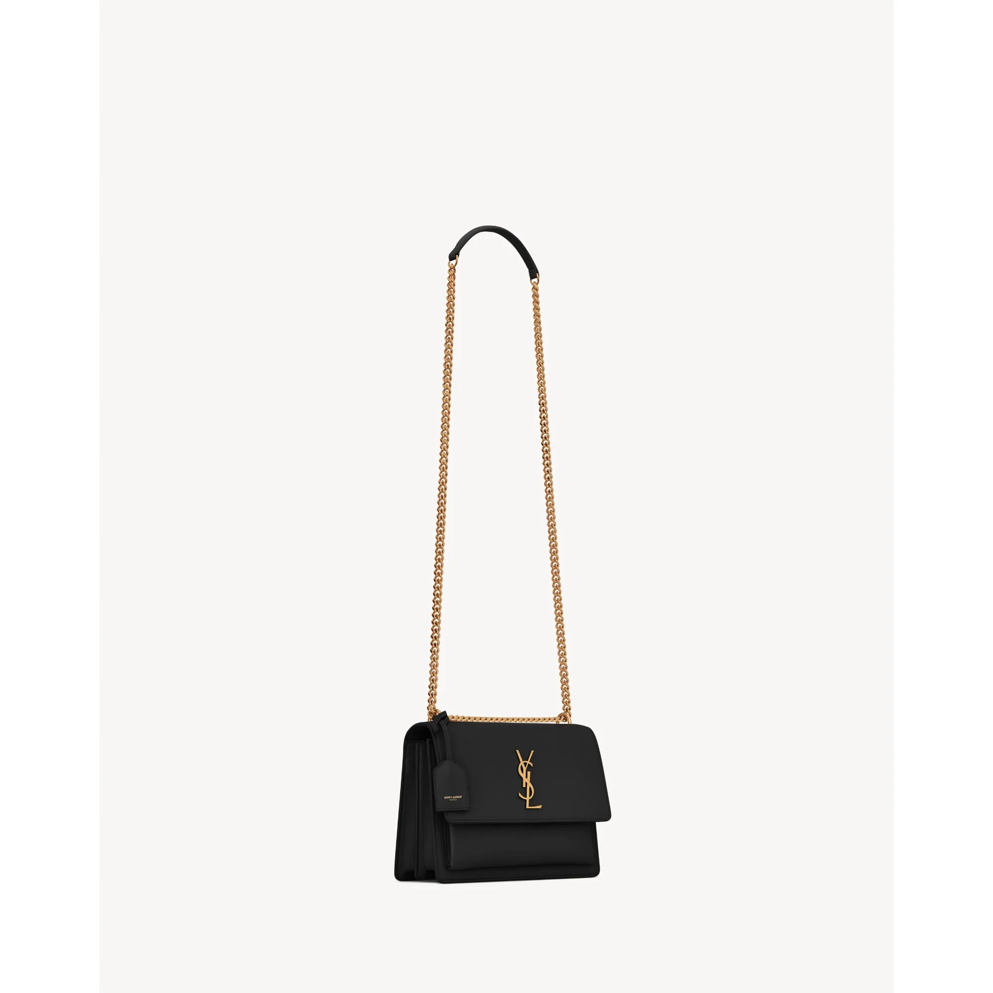 Medium Sunset Chain Bag - Nero - Image 6