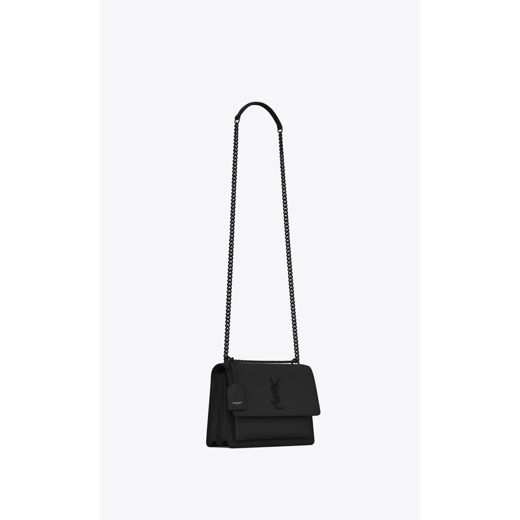 Medium Sunset Chain Bag - Nero - Image 6