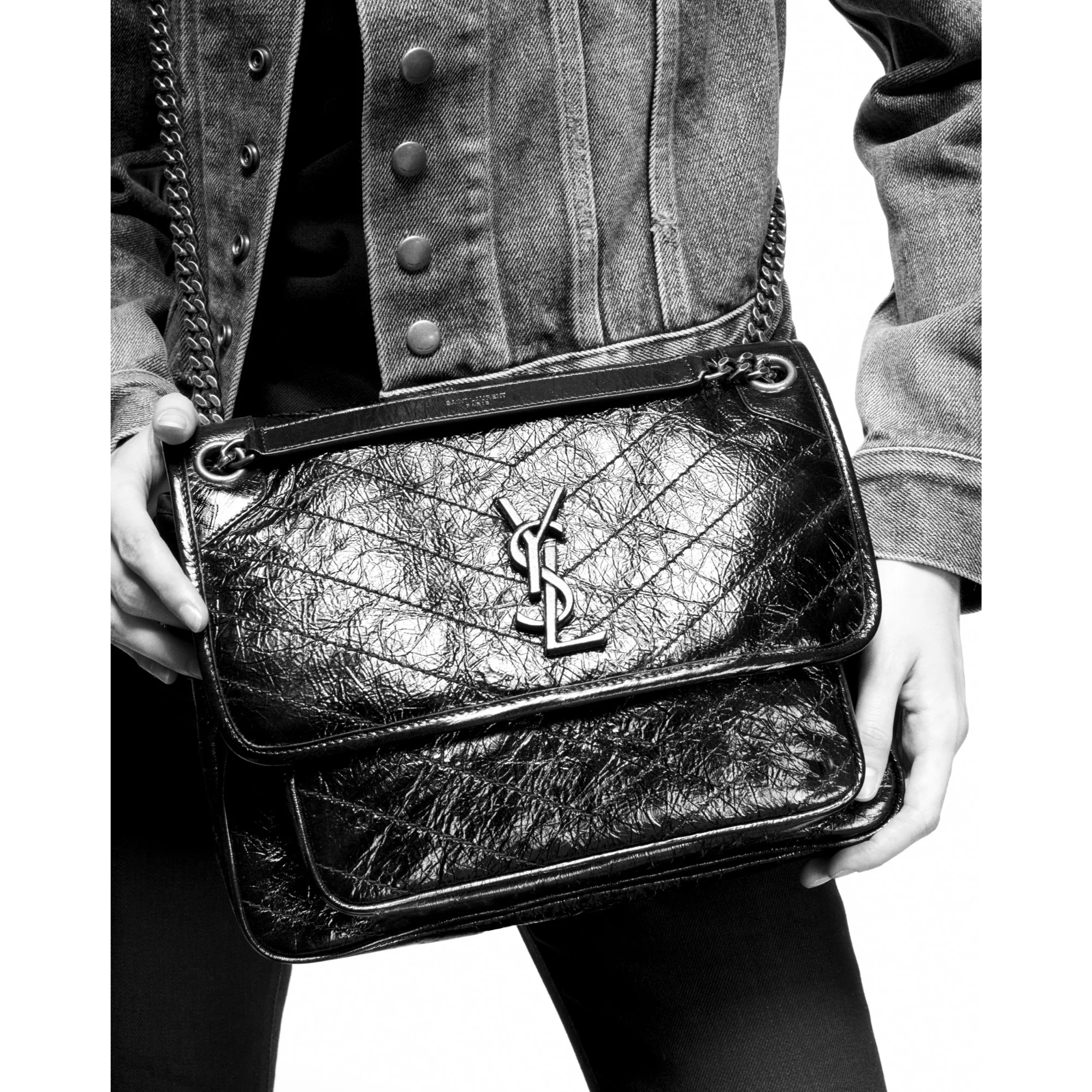 Baby Niki Chain Bag - Nero - Image 6