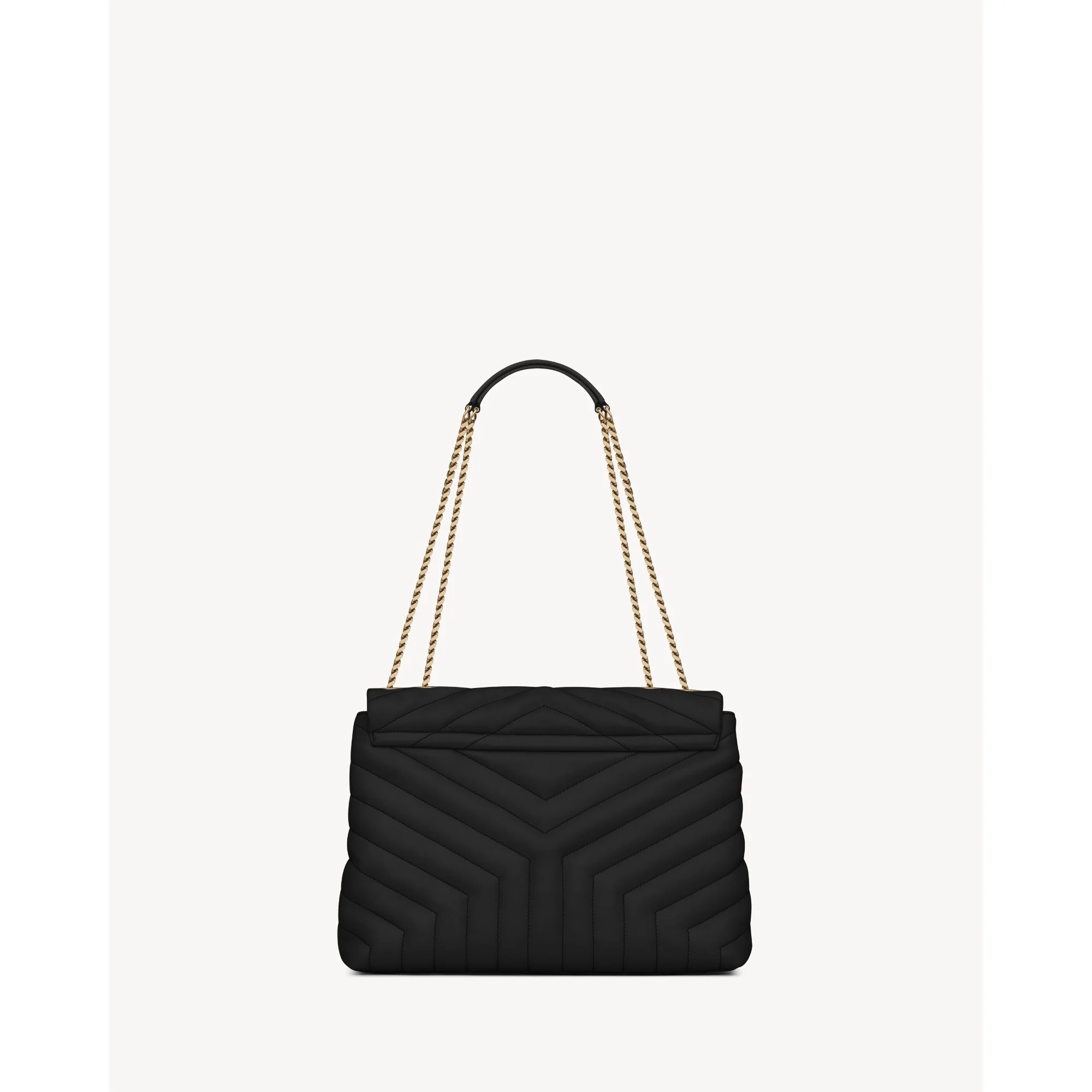 Medium Loulou Chain Bag - Nero - Image 2