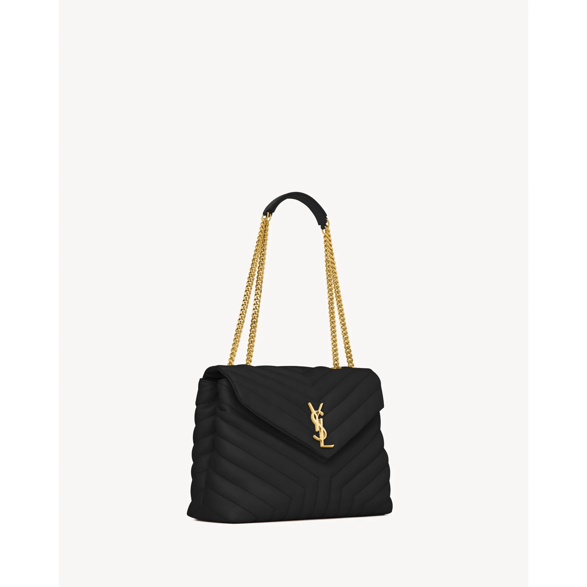 Medium Loulou Chain Bag - Nero - Image 5