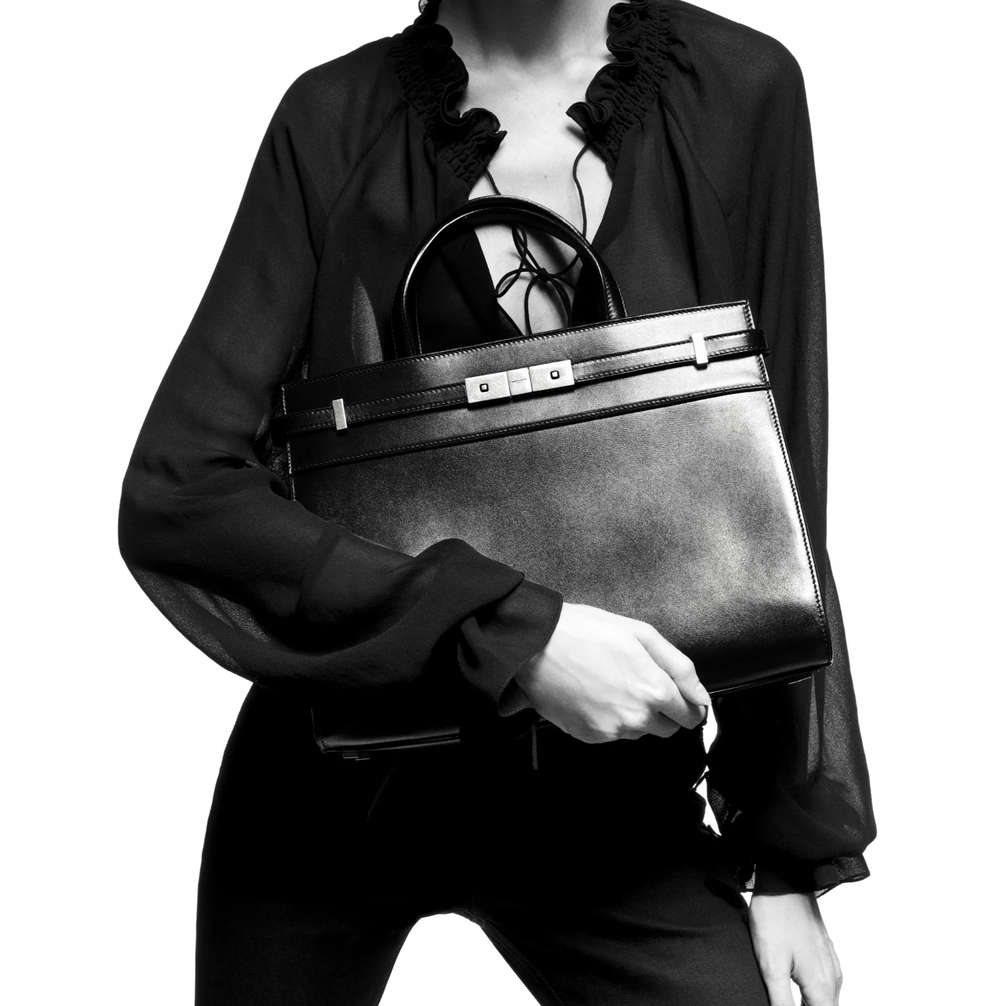 Small Manhattan Shopping Bag - Nero - Image 7