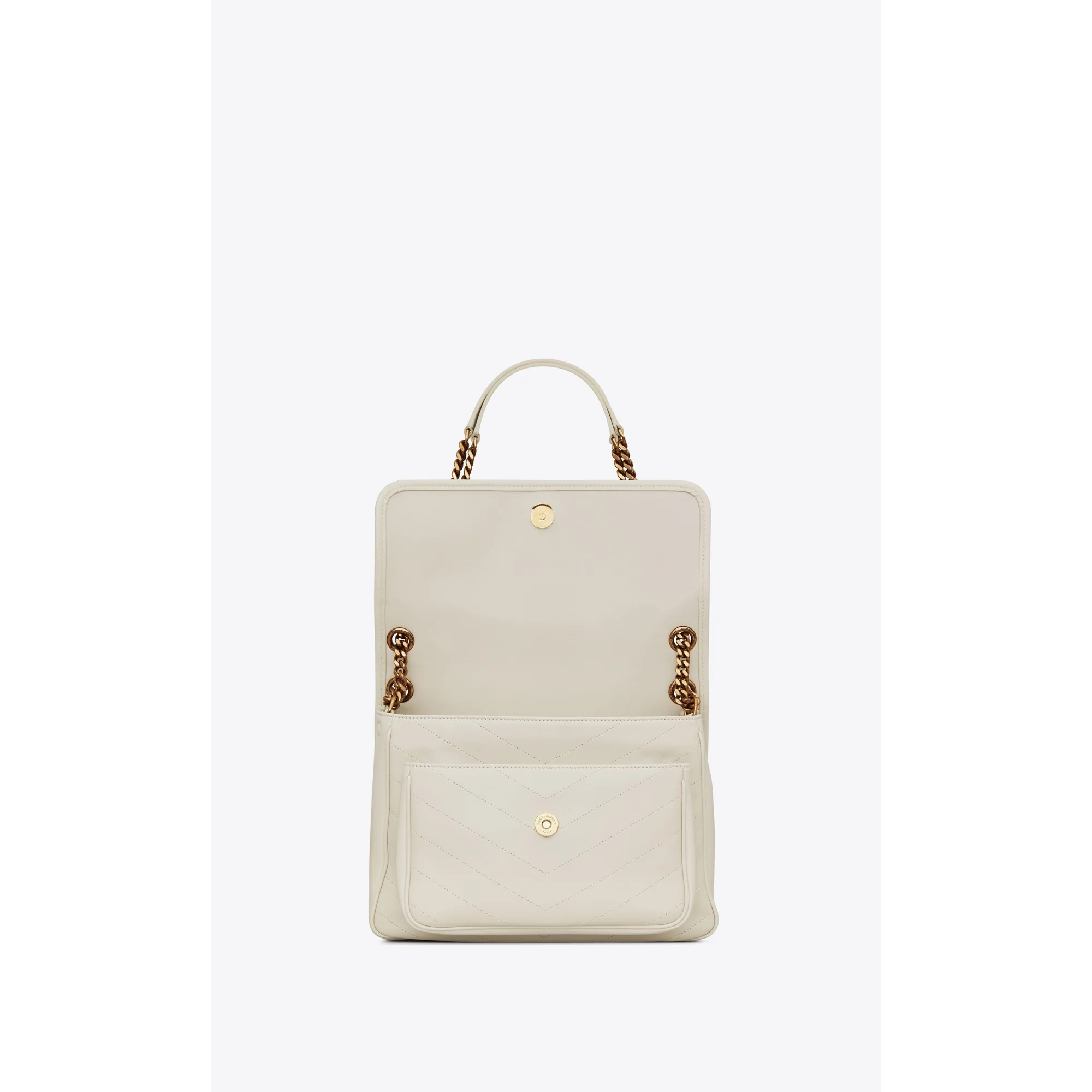 Medium Niki Chain Bag - Crema Soft - Image 4